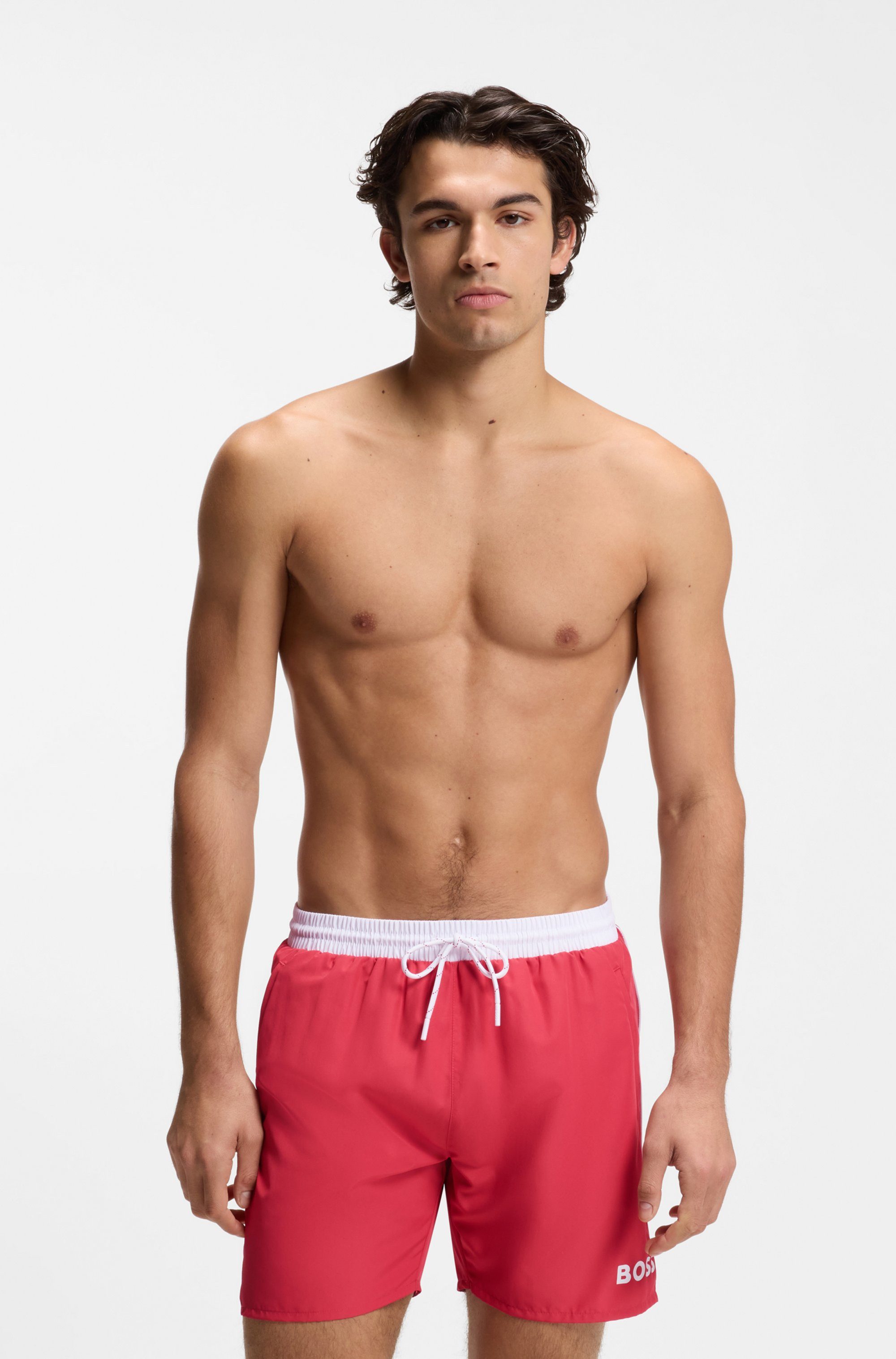 BOSS Badeshorts Starfish mit Kontraststreifen