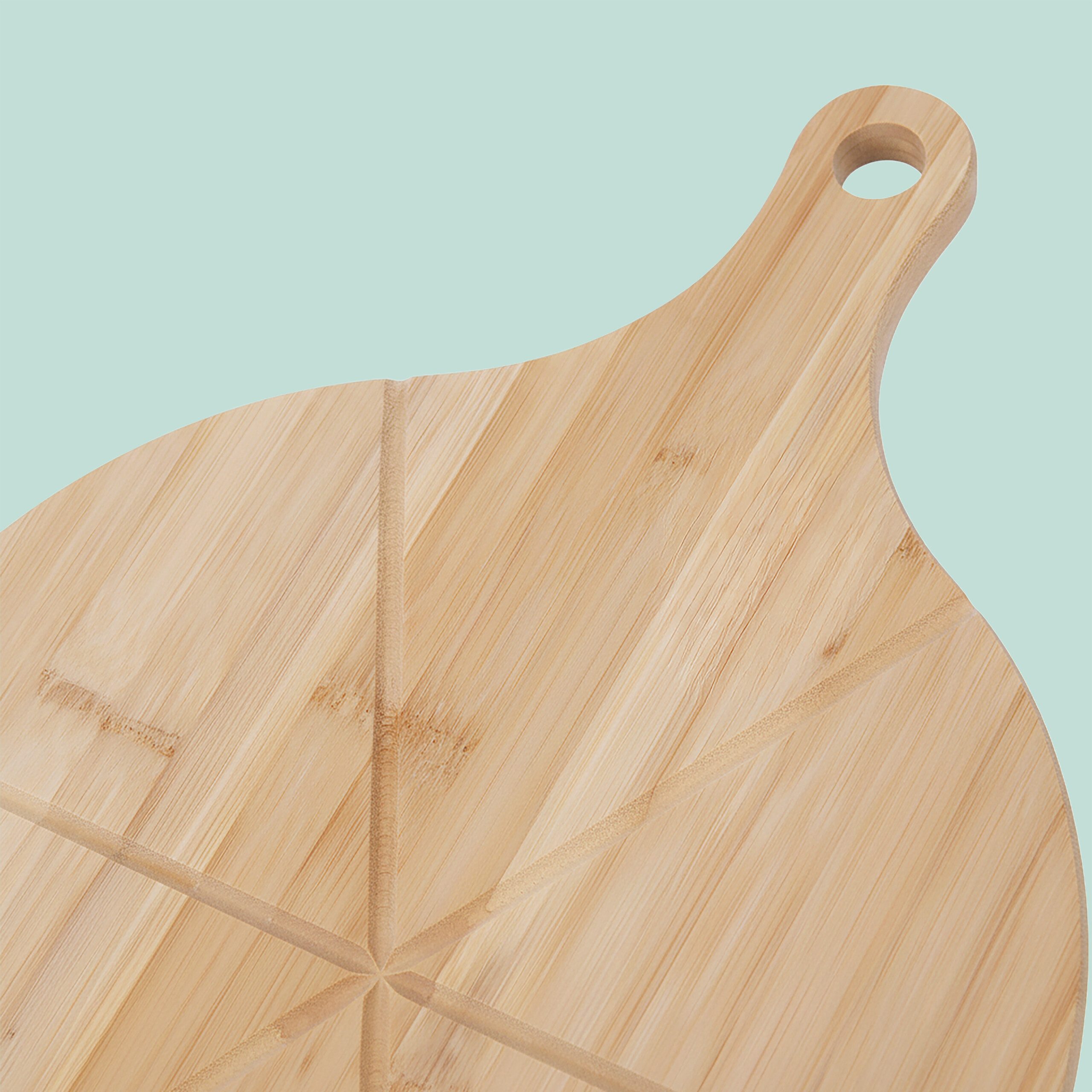 relaxdays Pizzateller 6x Bambus Pizzateller