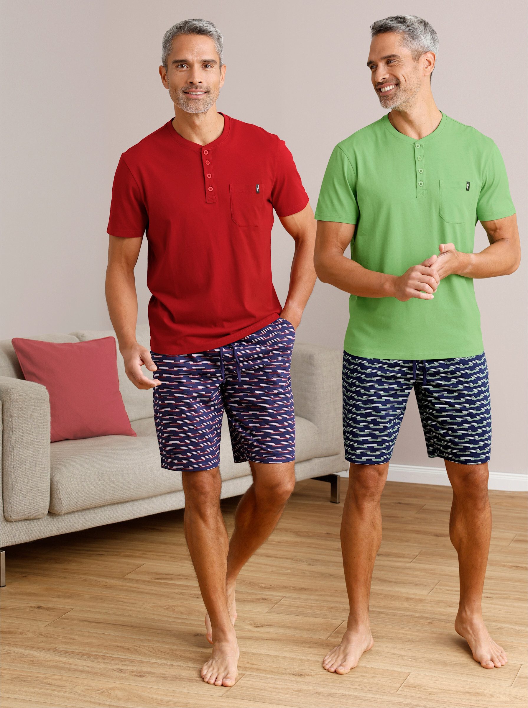 Schlafanzug Shortys Kurzarm