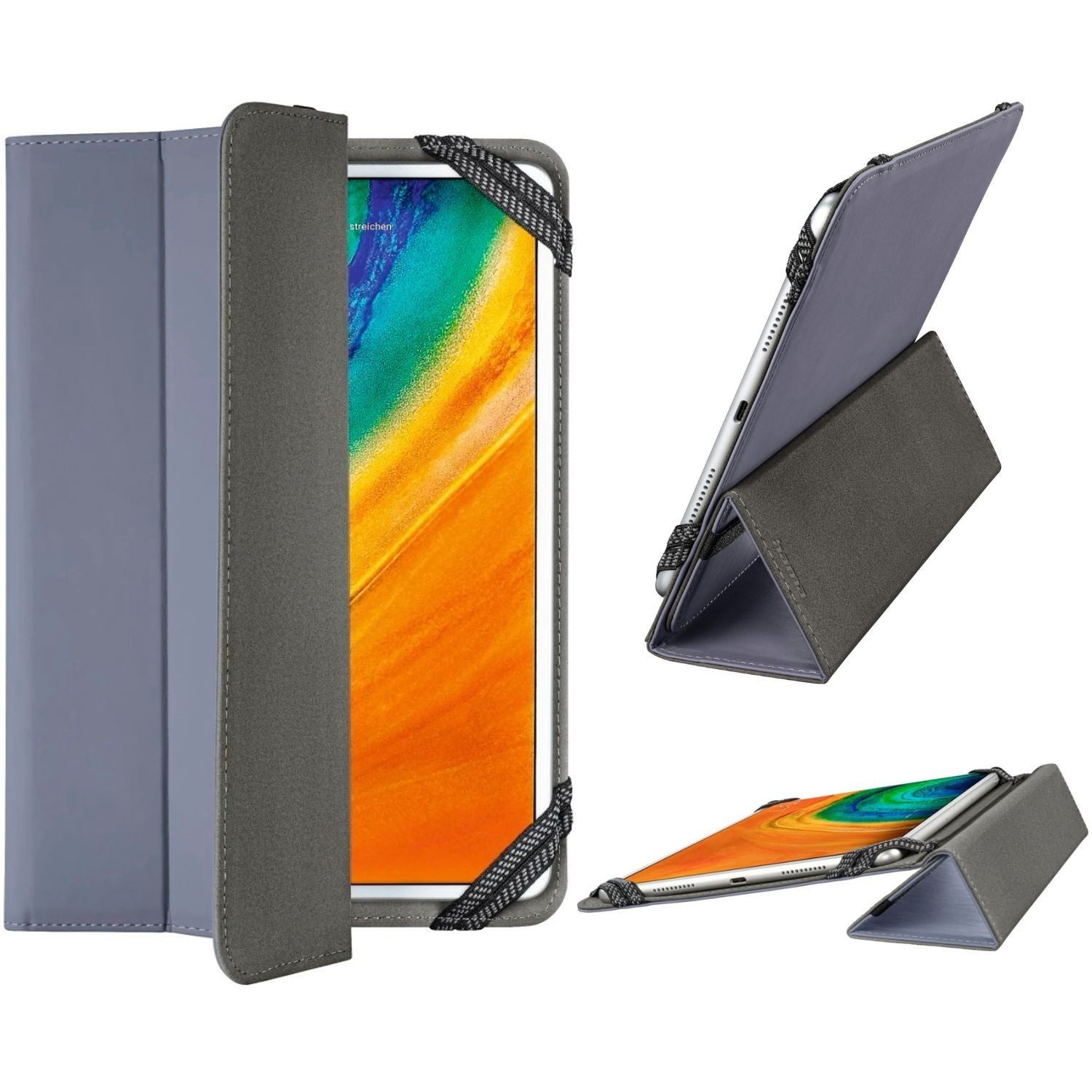 Hama Tablet-Hülle Schutz-Hülle Fold Universal Cover Tasche Flieder 11, Smart Case Ständer für iPad Tablet PC Tab 9,5" 9,7 10" 10,2" 10,5" 11"