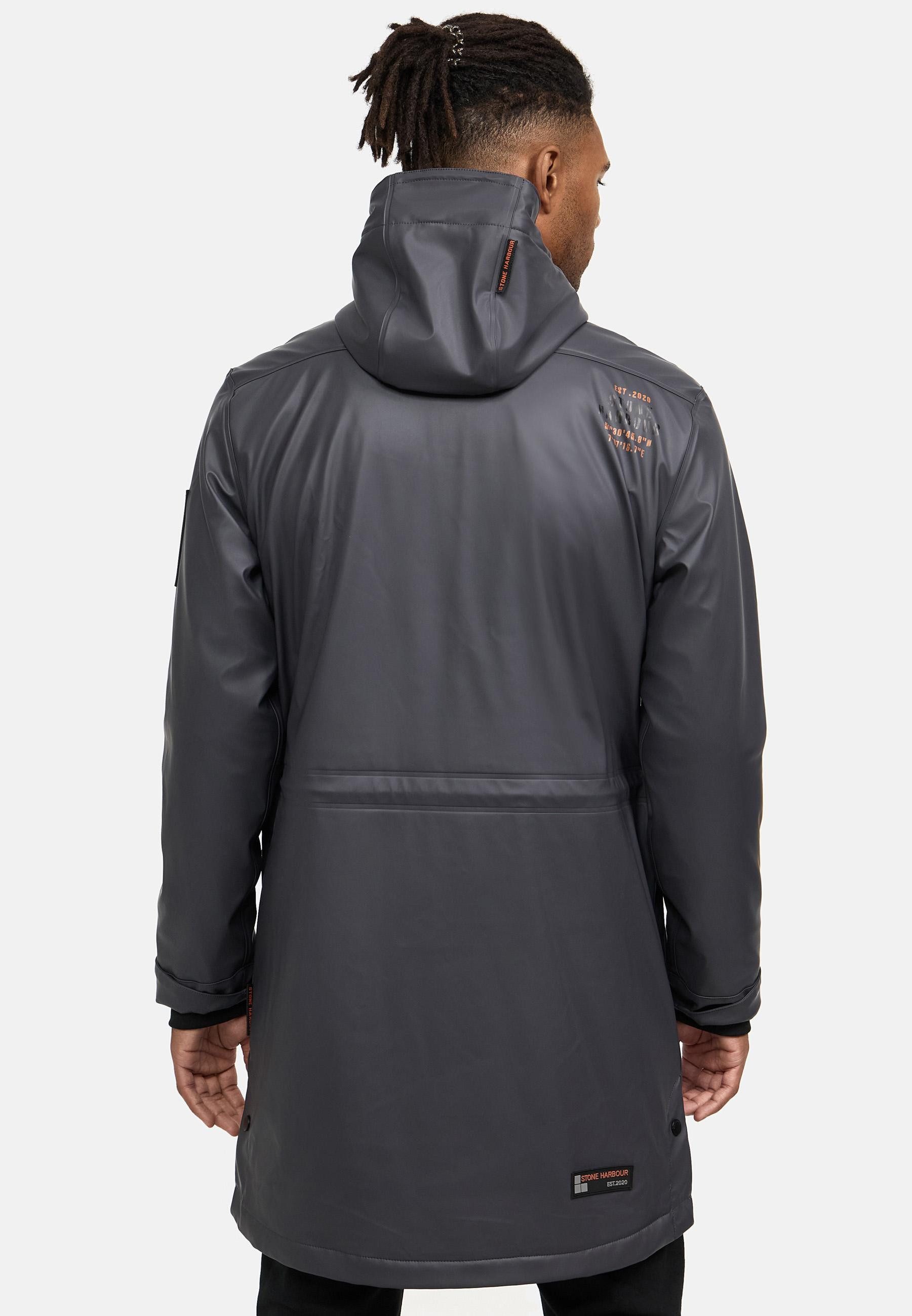 Stone Harbour Regenmantel Verdaan Wasserdichter Regenparka mit Fleece-Innenfutter