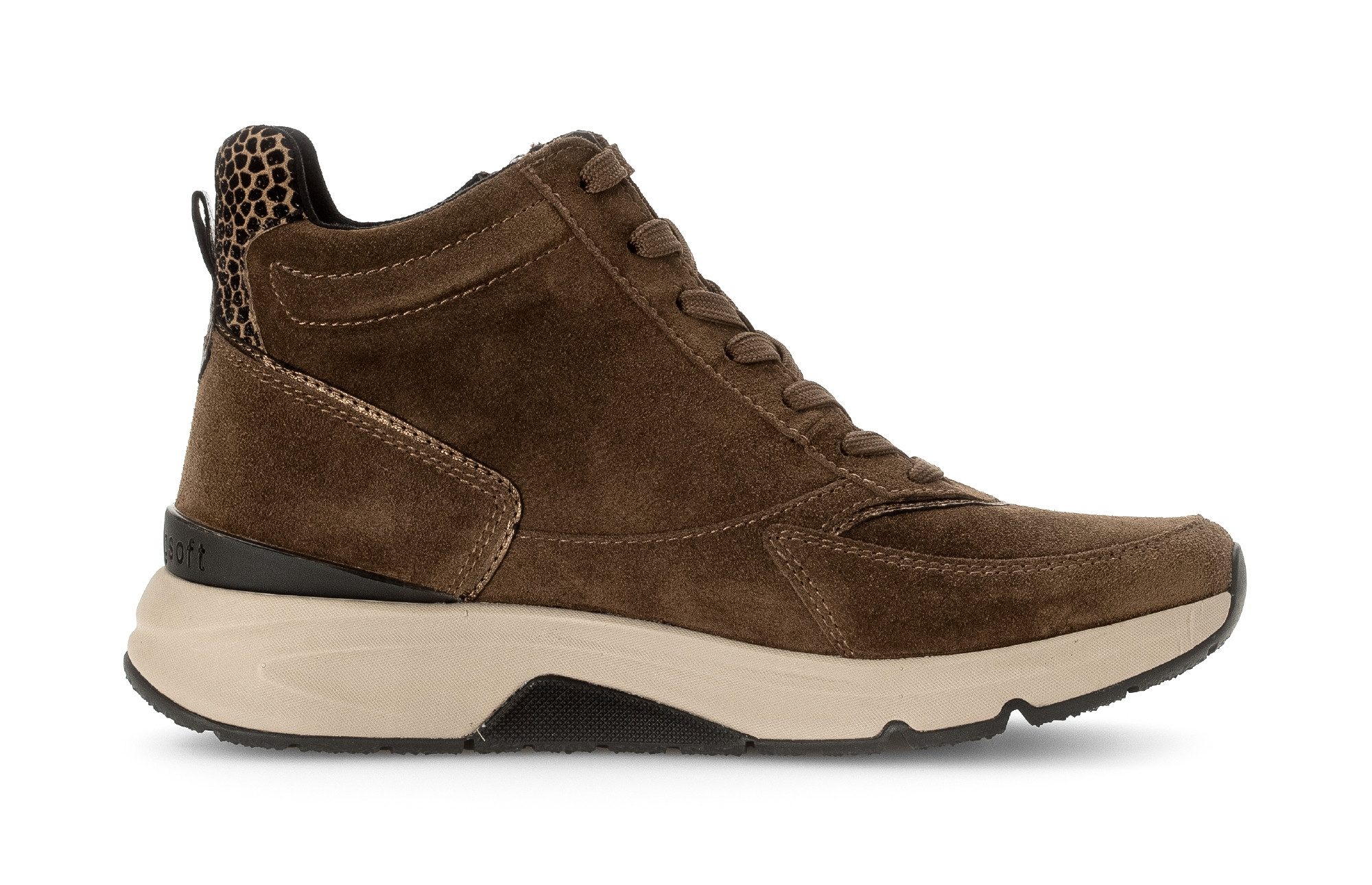rollingsoft Keilsneaker, Freizeitschuh, Schnürschuh, Schnürboots mit herausnehmbarem Fußbett