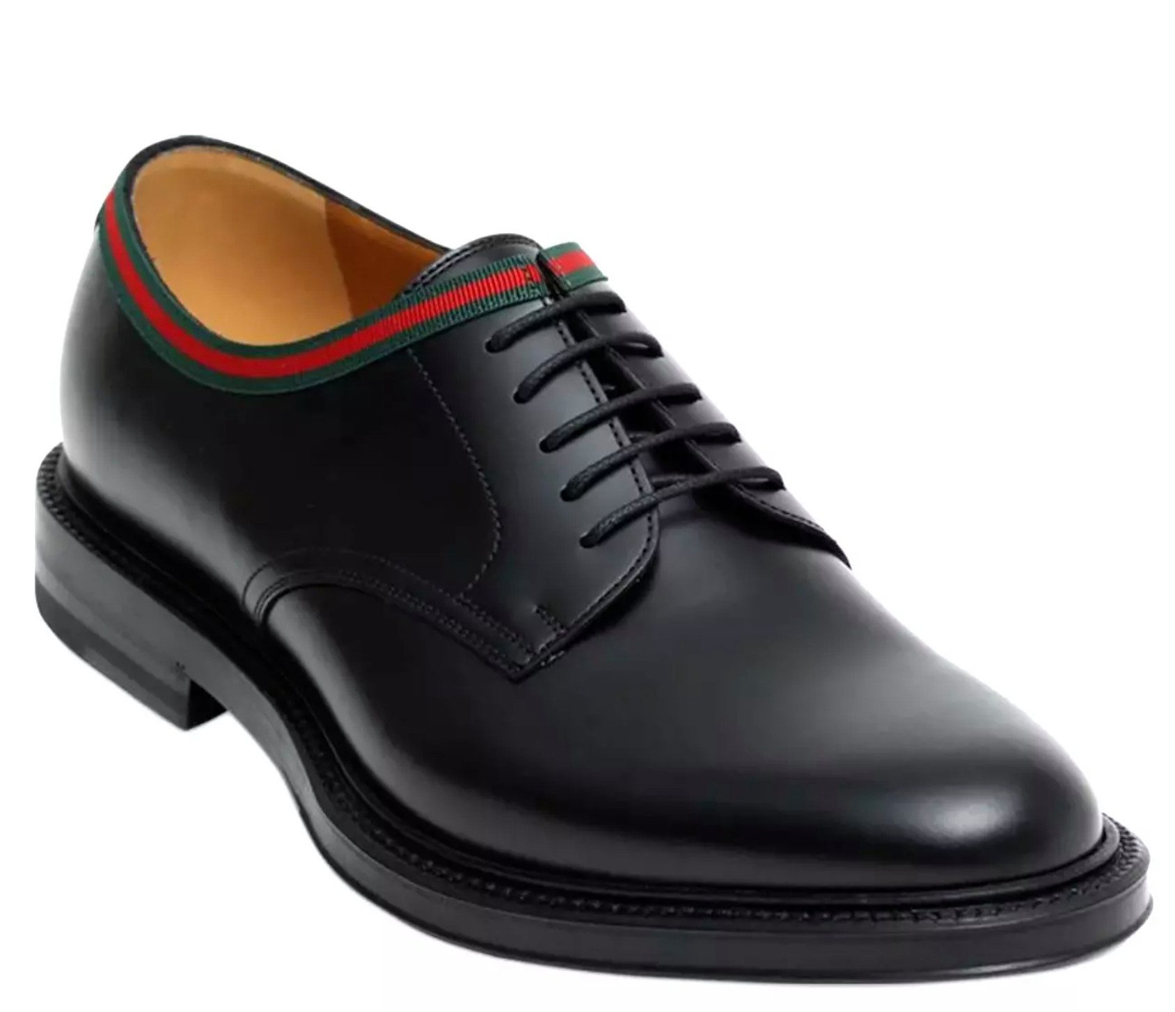 GUCCI Schuhe Derbyschuhe Beyond GRG Trim Web Derby 39 Schnürschuh Ripsbanddetail im legendären Gucci Web-Design