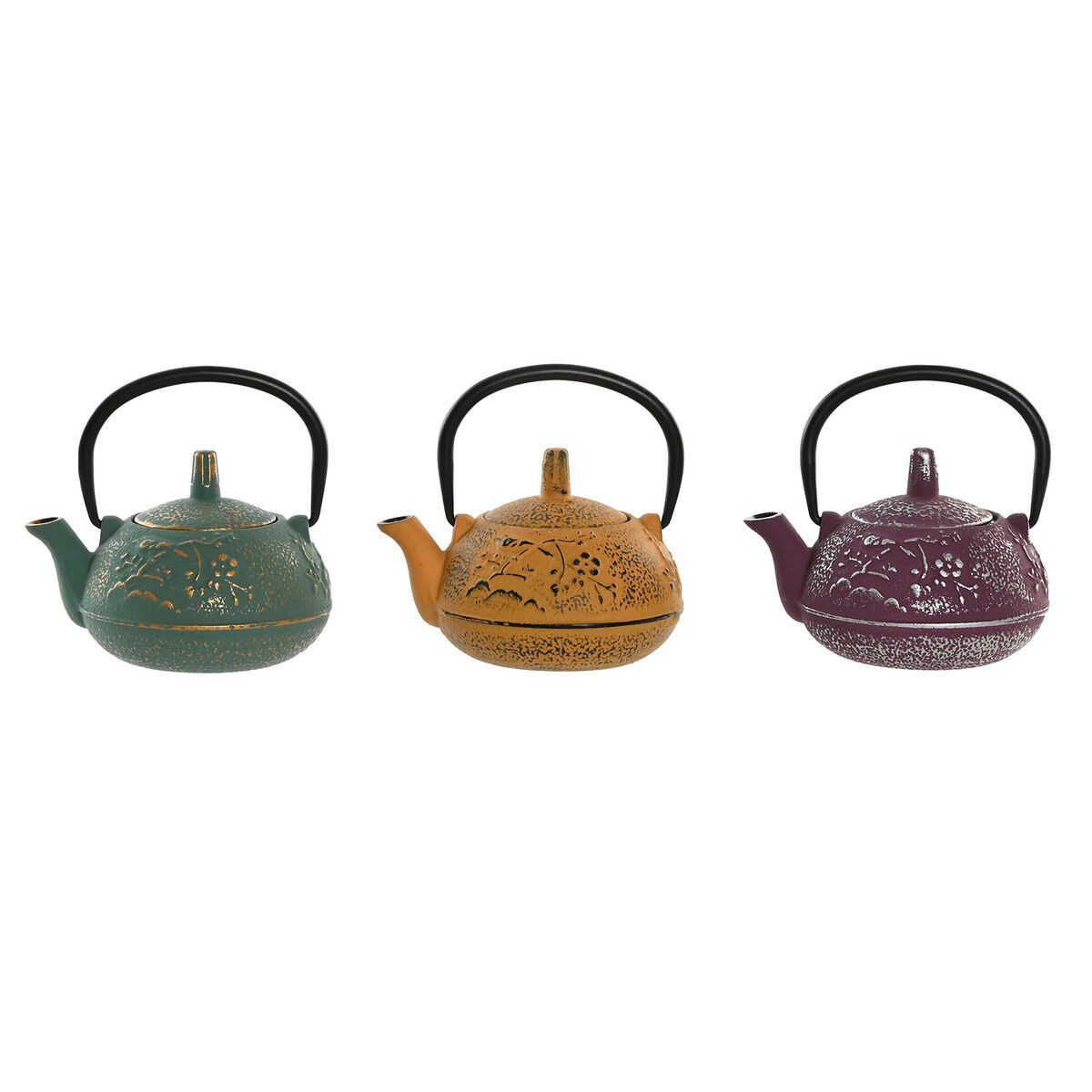Bigbuy Teekanne Teekanne Teebereiter Teekessel Home Gelb grün Lila Edelstahl Eisen 300