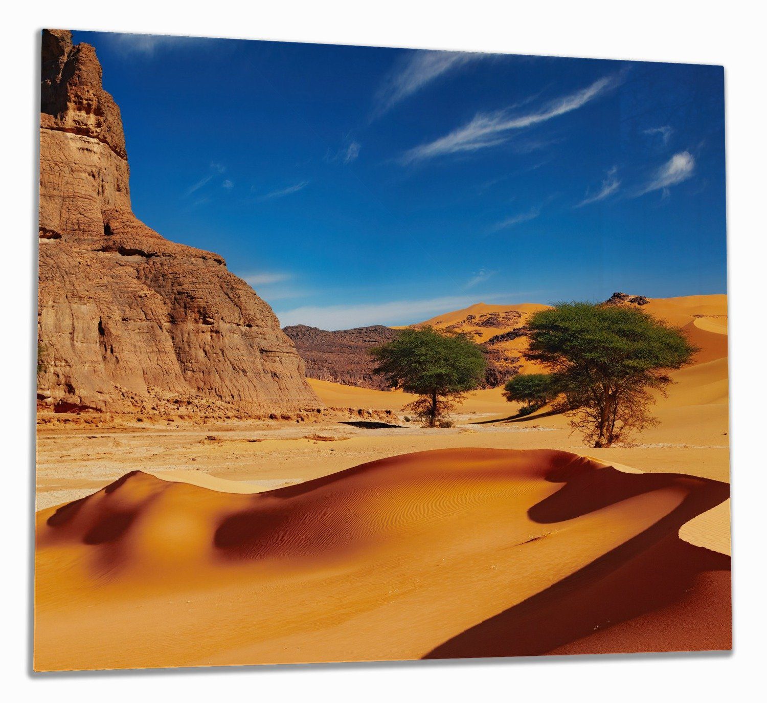 Wallario Herd-Abdeckplatte In der tlg., Wüste Größen verschiedene inkl. Noppen), 1 Sahara, (Glasplatte, 5mm ESG-Sicherheitsglas