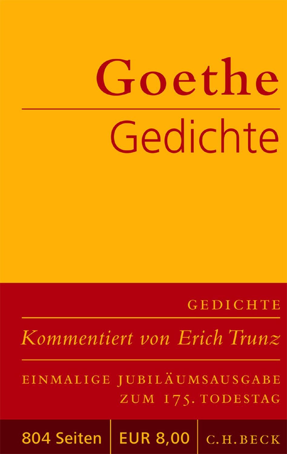 Gedichte / Johann Wolfgang von Goethe