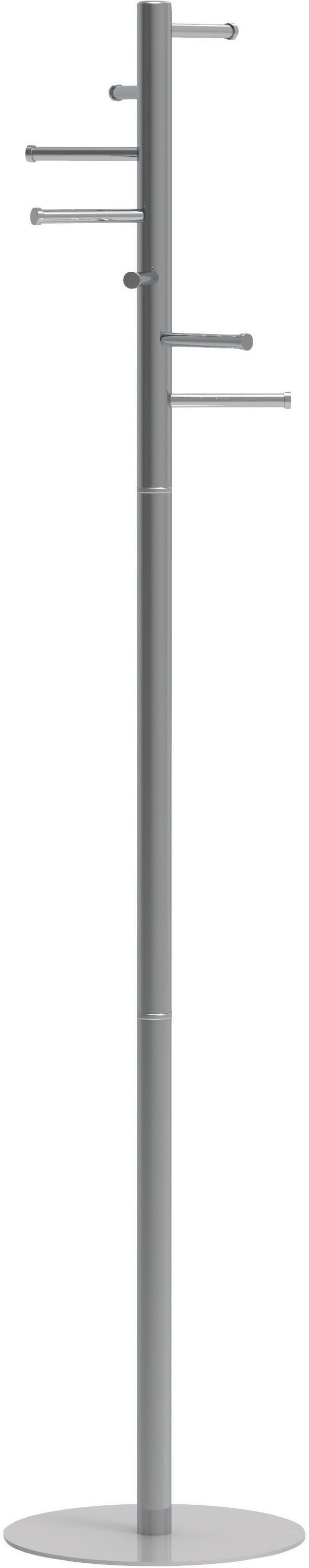 MAUL Garderobenständer Garderobenständer Maulcalima 7 Kleiderstangen 177cm hellsilber