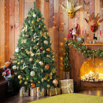 Salcar Künstlicher Weihnachtsbaum »Weihnachtsbaum Künstlich Tannenbaum Christbaum mit 100% PE Spitzen PVC«, 210cm mit 868 Spitzen