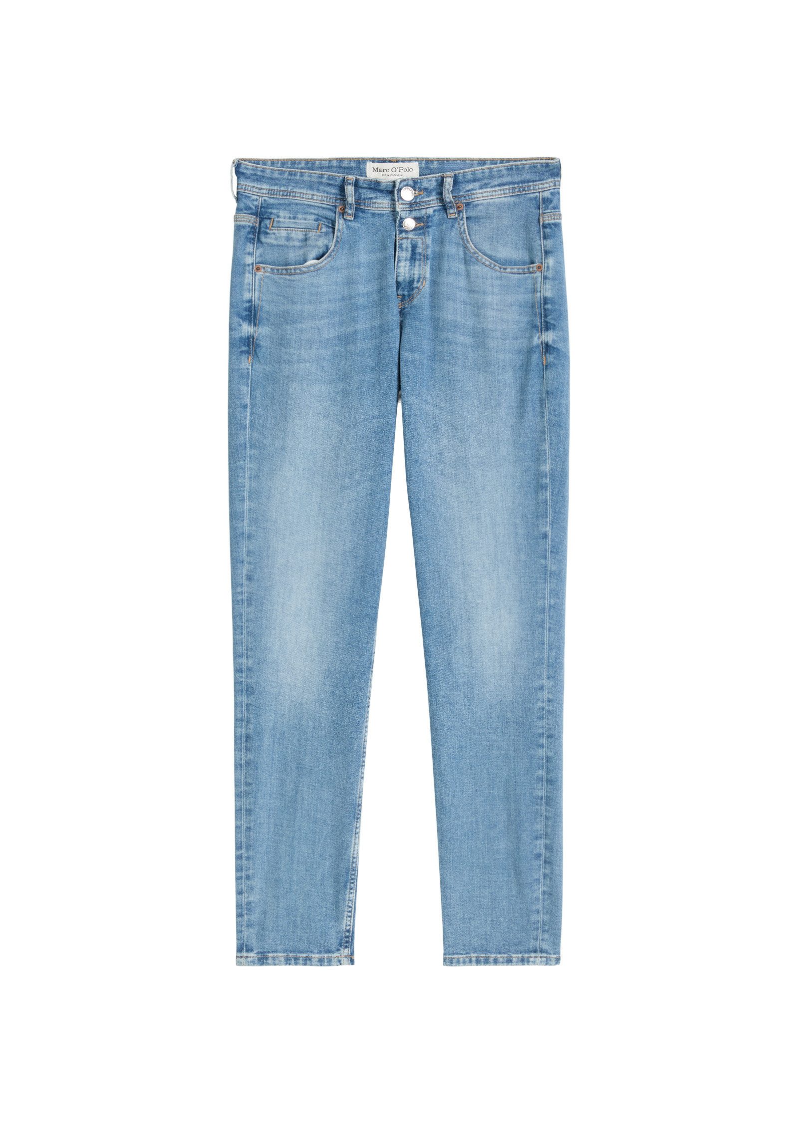 Boyfriend-Jeans mit zwei Knöpfen