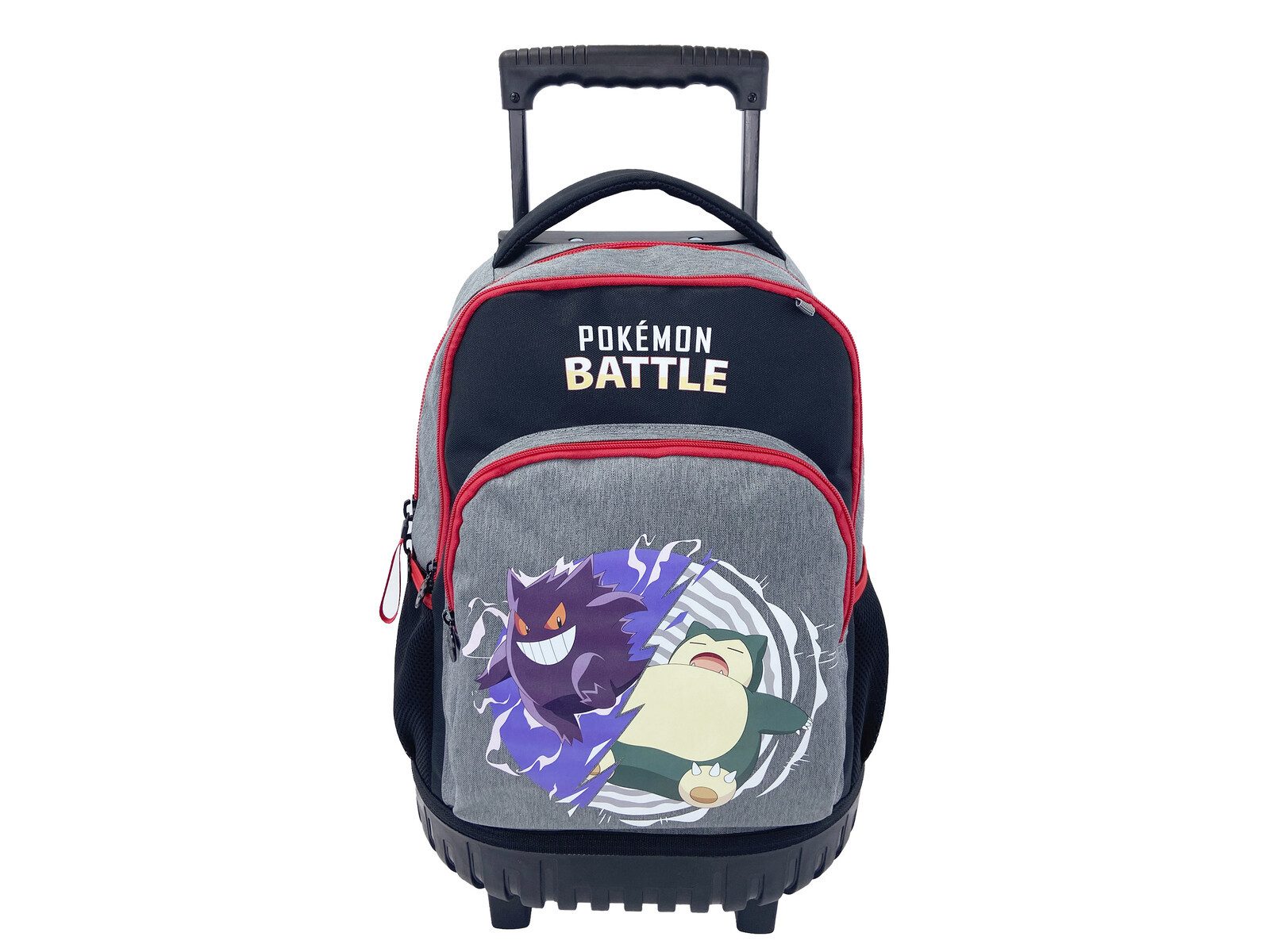 POKÉMON Kinderrucksack Battle Schulrucksack mit 3 Fächern Flaschenfach Trolley Eignung