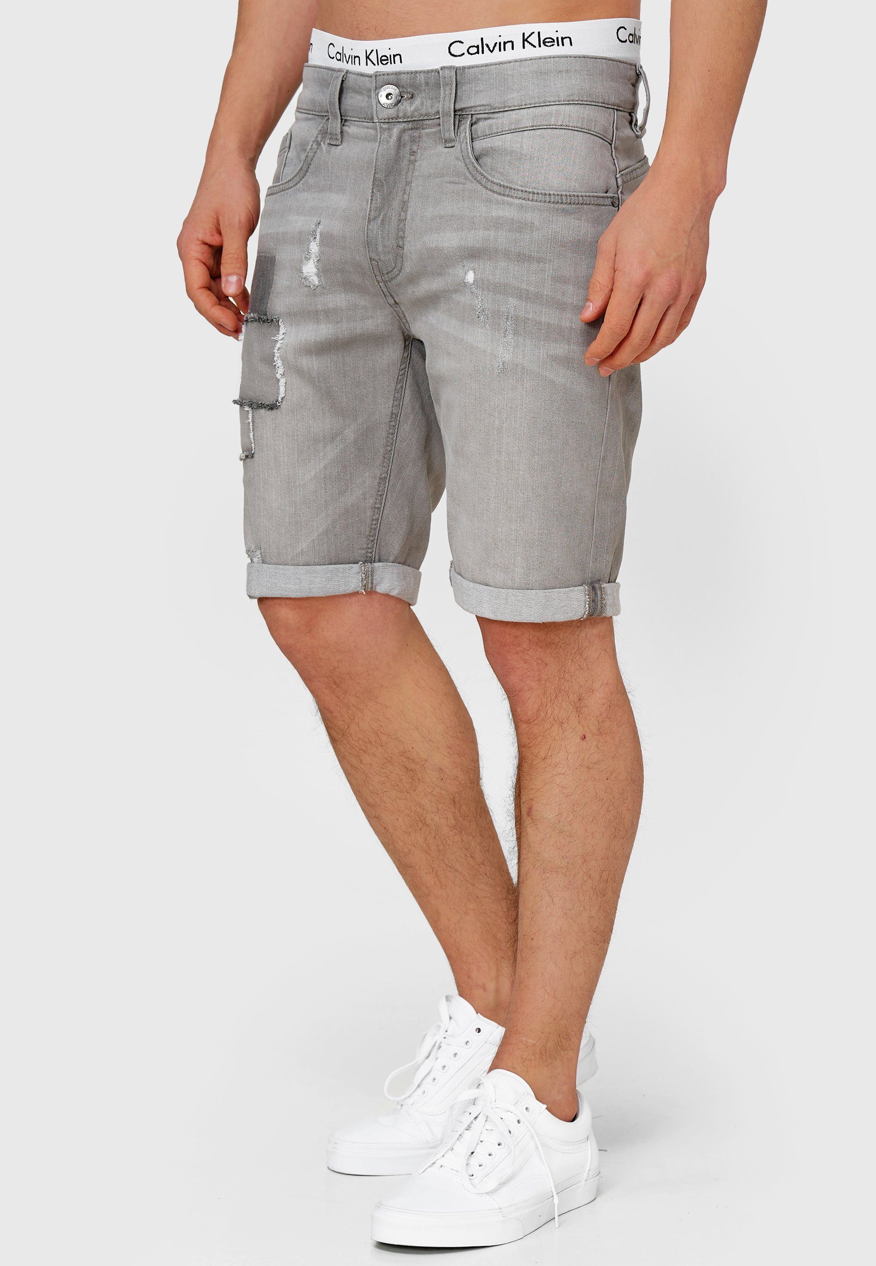 INDICODE Jeansshorts Herren Roberts Jeans Shorts Herrenshorts aus elastischer Baumwoll-Qualität – Bild 4 von 5