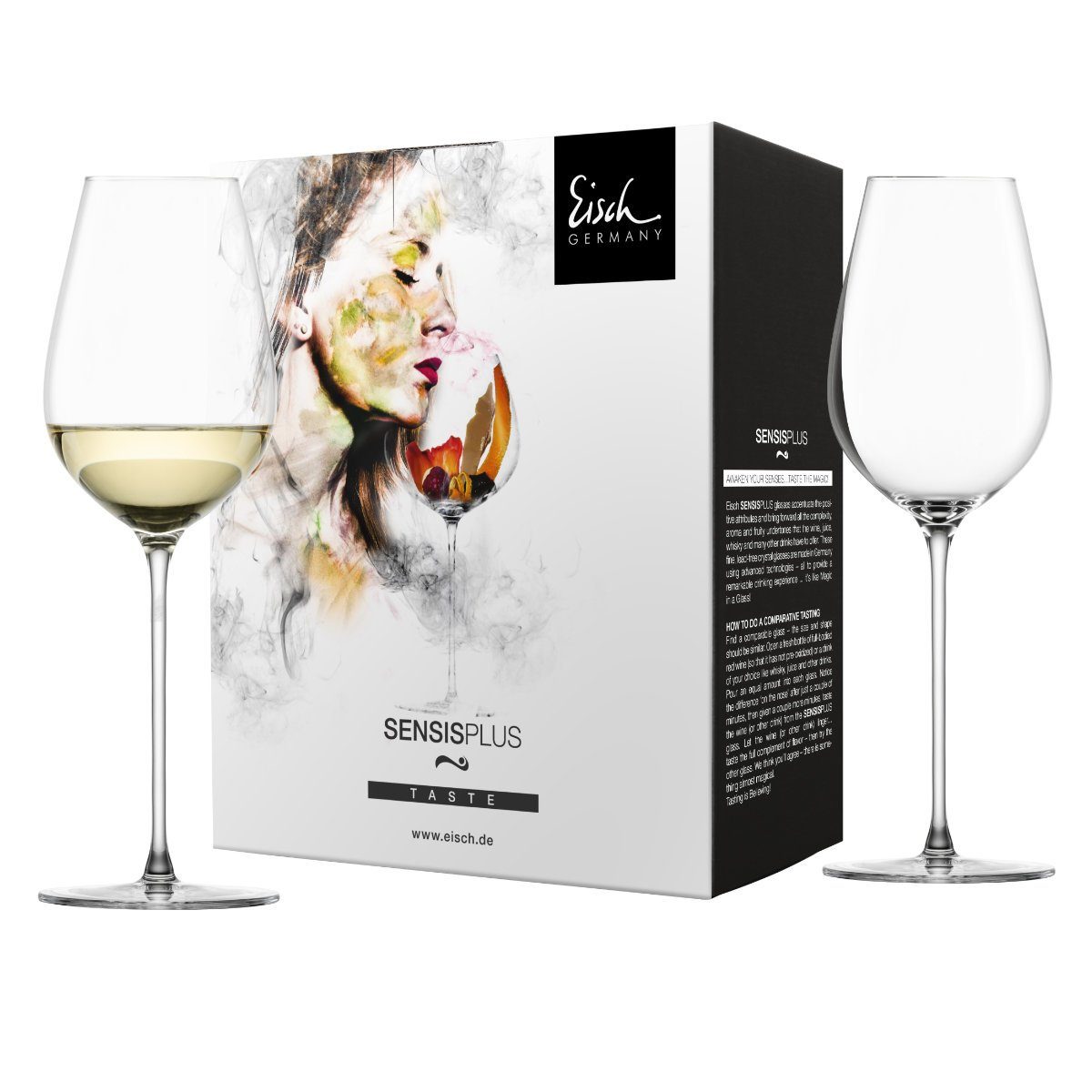 Eisch Germany Weißweinglas Essenca SensisPlus, Glas, Kristallglas, 2-tlg.