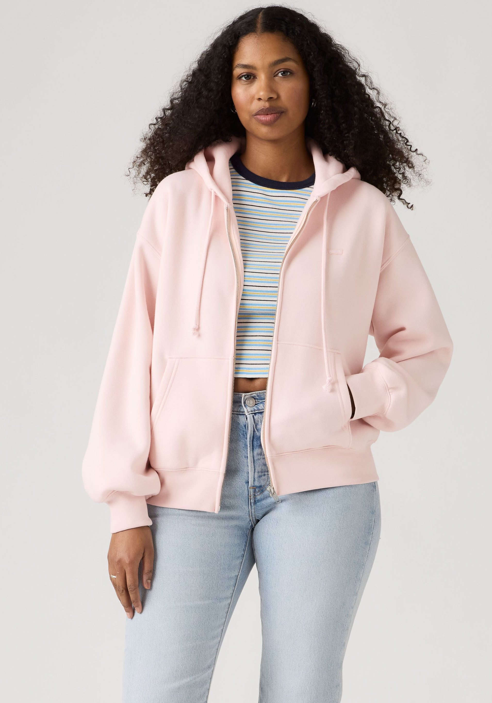 Levi's® Hoodie EVERYDAY FULL ZIP HOODIE SWEATSHIRT mit Logo Stickerei