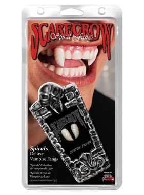 Metamorph Kostüm Vampirzähne Spiral, Hochwertige Scarecrow Zähne in Hollywood-Qualität