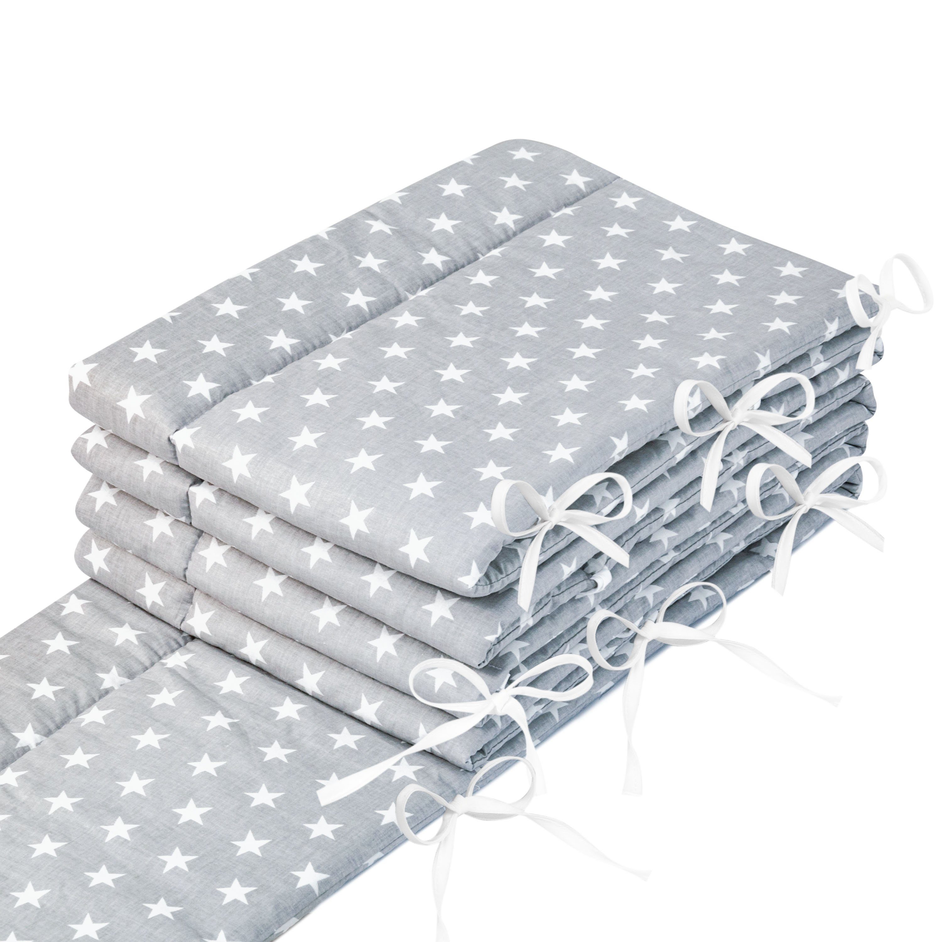 Amilian Bettnestchen Bettumrandung (Made in EU) 420x30 cm - für Babybett 140x70 cm geeignet, (140 x 70 cm geeignet (rundherum) mit Kantenschutz, Nestchen), Umrandungen