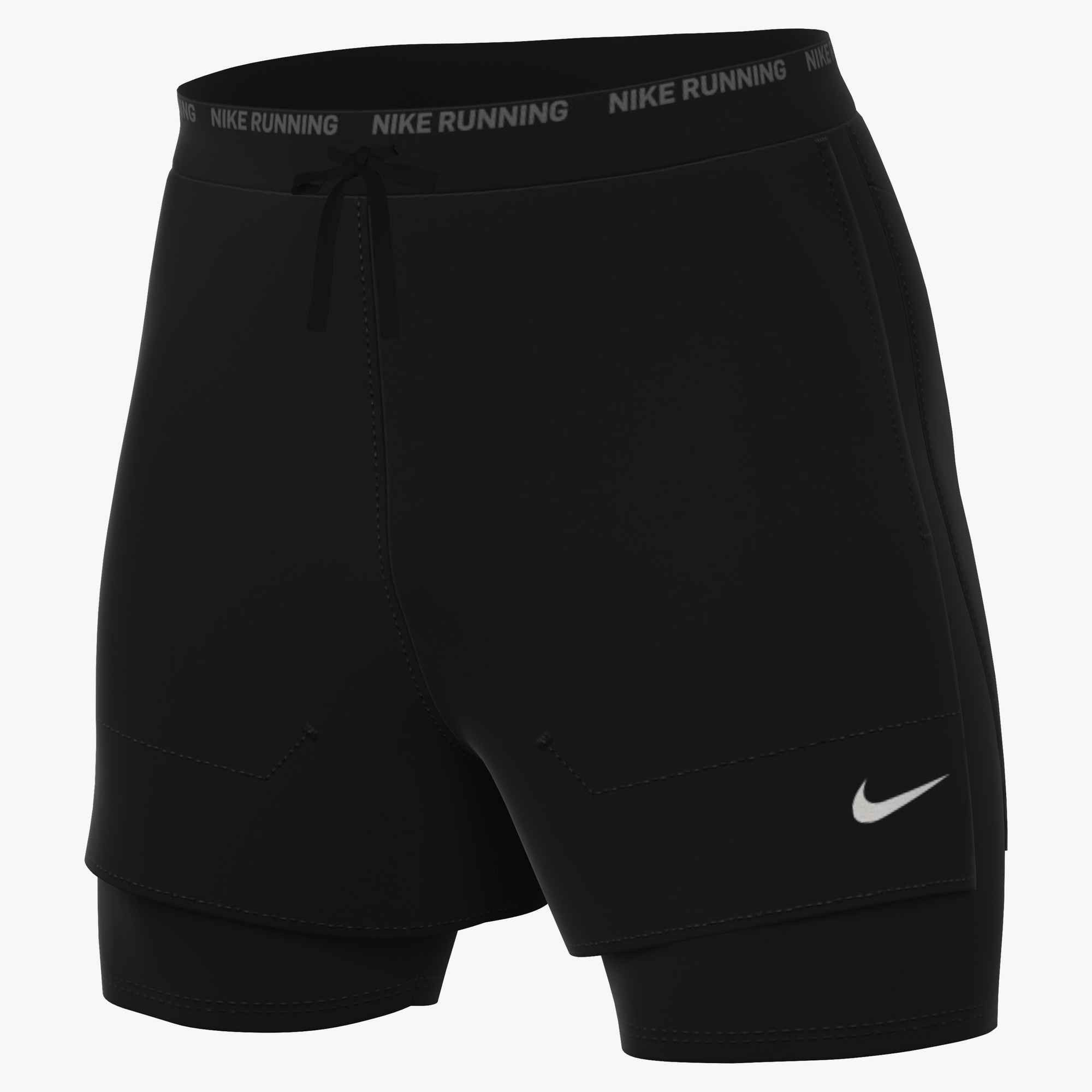 Nike Laufshorts M NK DF STRIDE 5IN HYBRID SHRT (Consumer Facing Name TBD) mit Reißverschlusstasche hinten, schweißableitend und atmungsaktiv