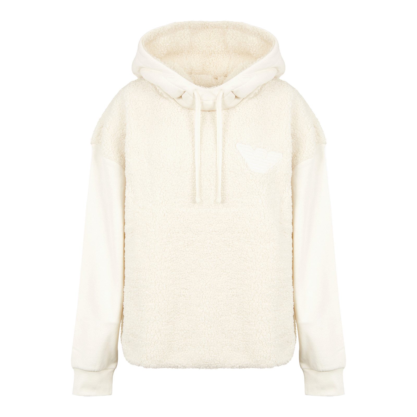 Emporio Armani Kapuzenpullover Sweater with Hood mit Adler-Patch günstig online kaufen