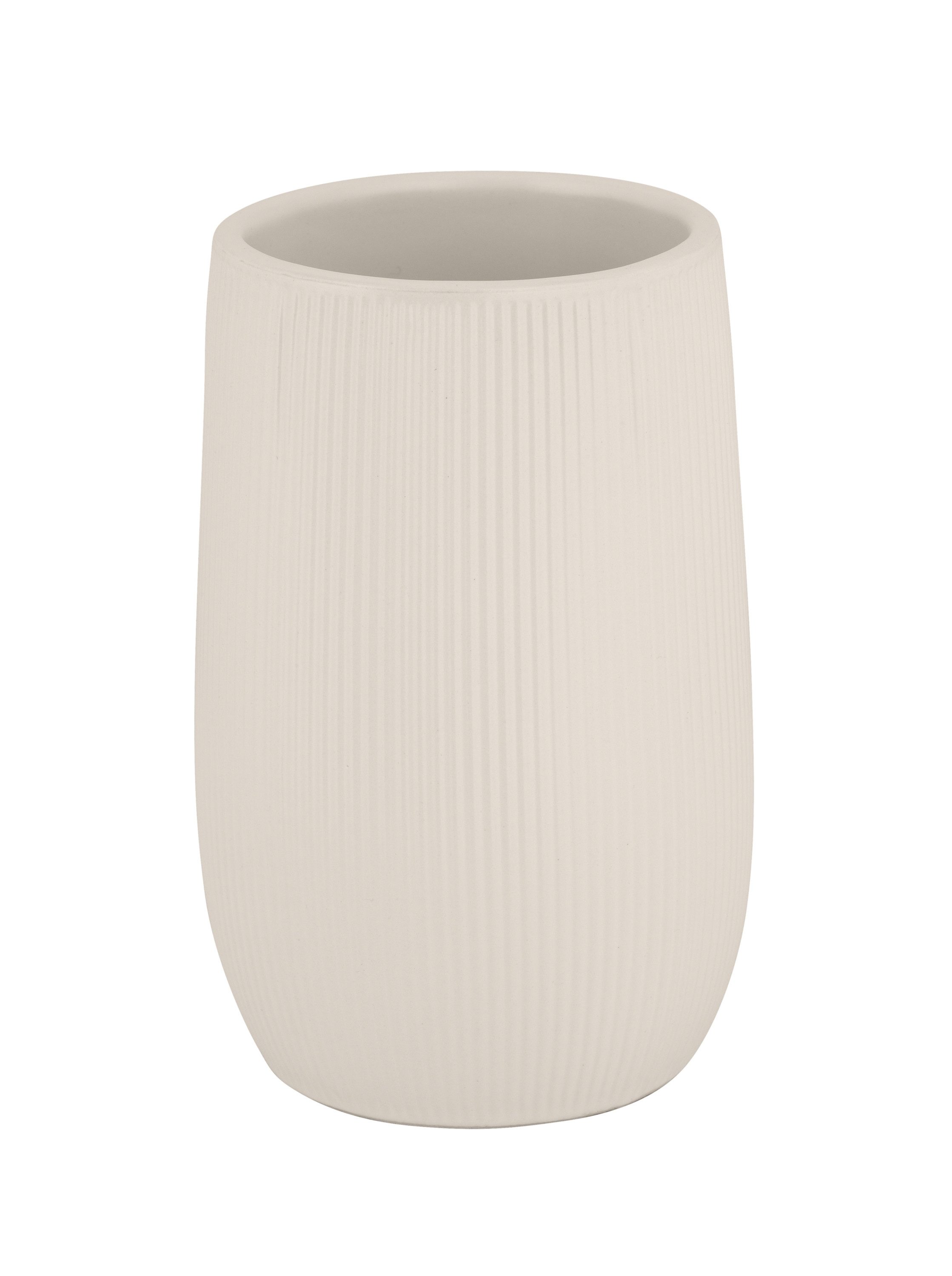 WENKO Zahnputzbecher WENKO Zahnputzbecher FABLO creme DH 8x12 cm beige