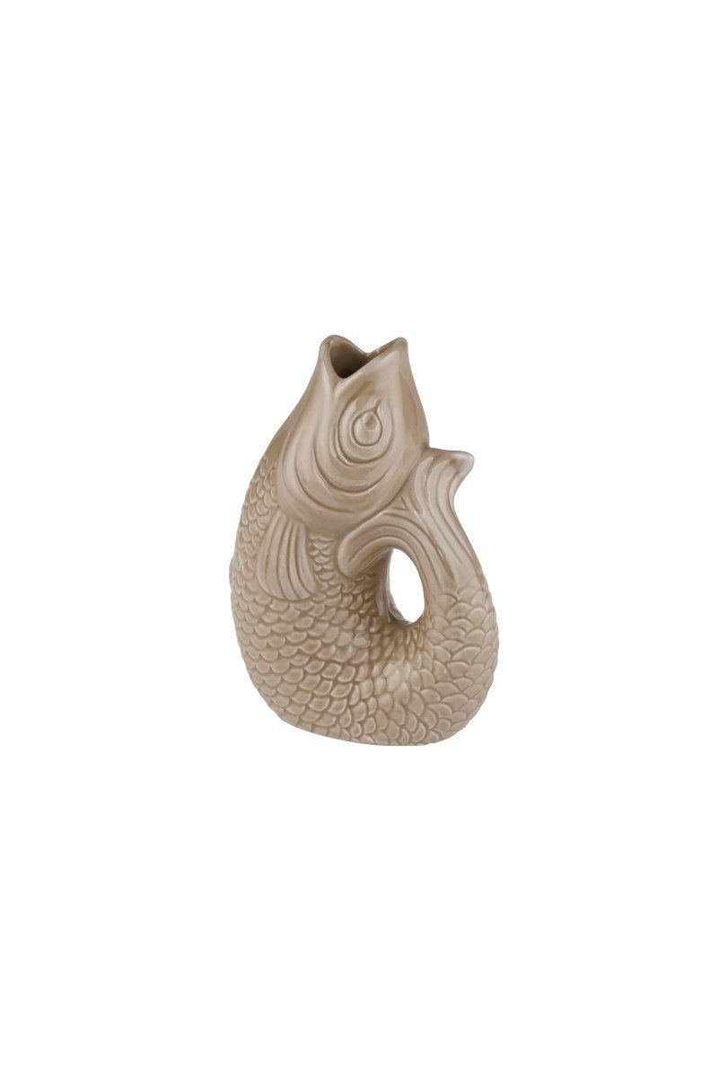Giftcompany Dekovase Monsieur Carafon Vase / Karaffe Fisch XS sandstone 0,2l (Vasen)