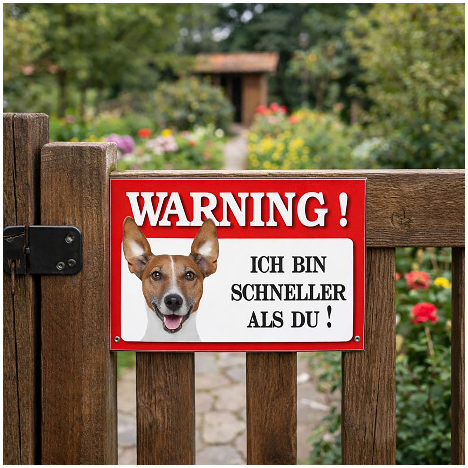 HTI-Line Metallschild Blechschild Wachhund Jack Russell Terrier, (Stück, 1 günstig online kaufen