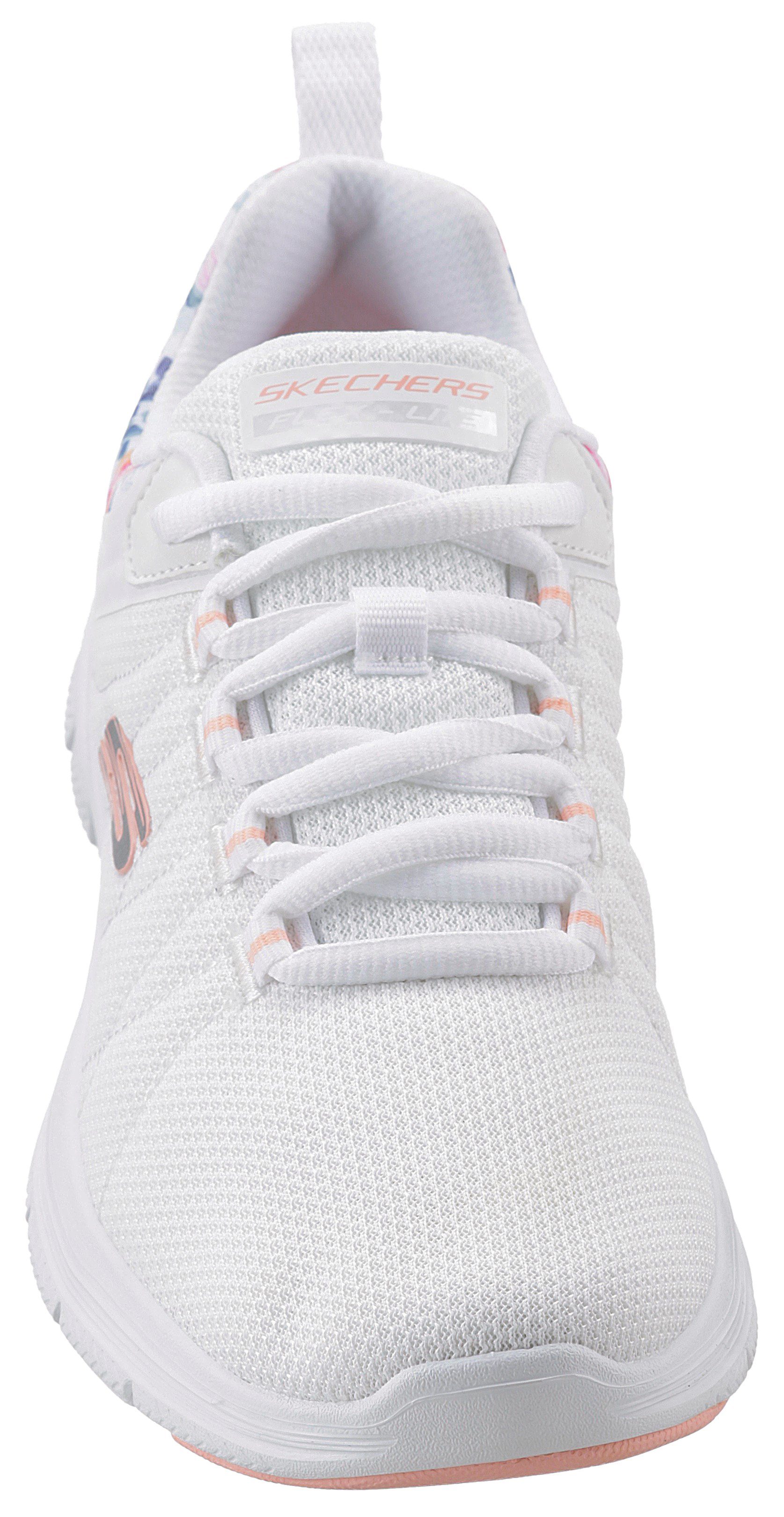 IT an Blumenprint FLEX mit Sneaker weiß-kombiniert APPEAL Skechers BLOSSOM Ferse 4.0 LET der
