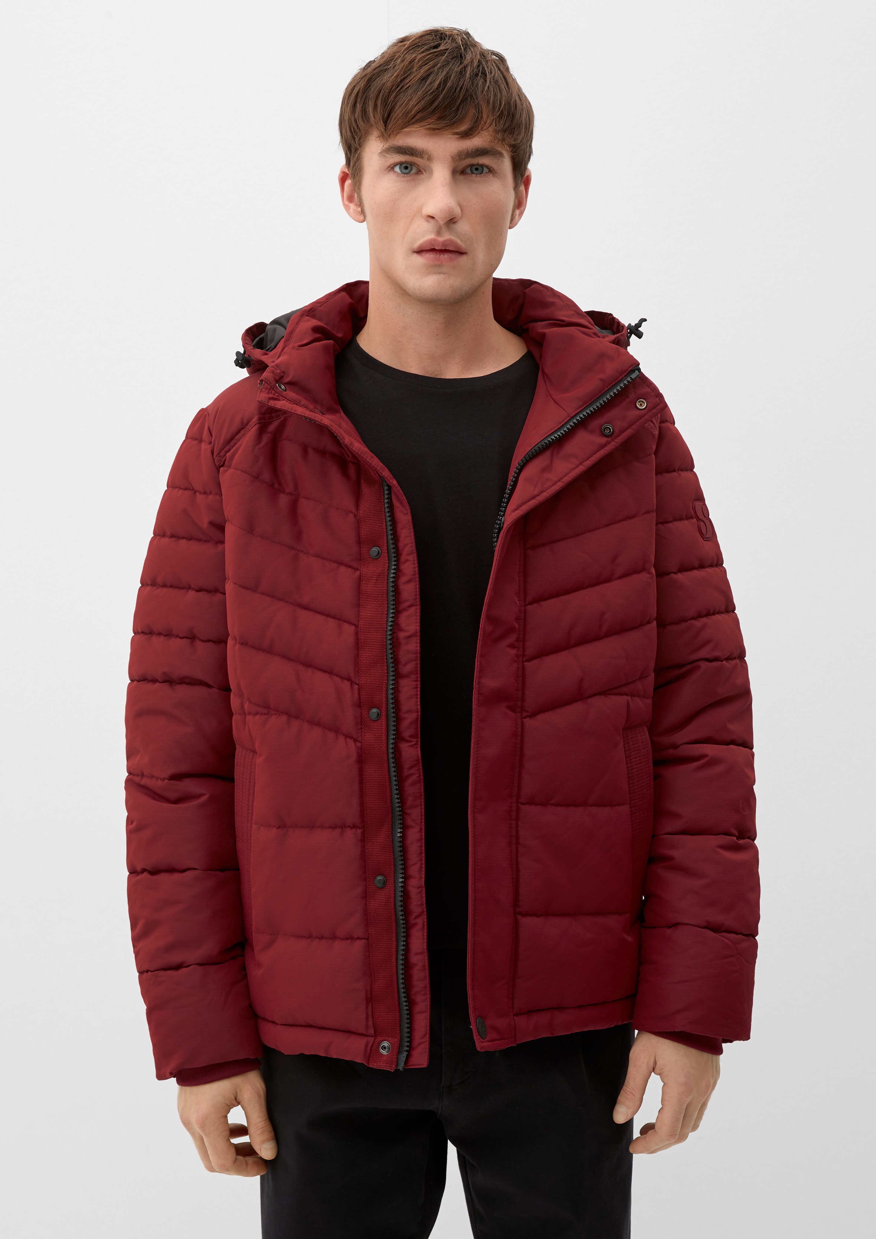 s.Oliver Outdoorjacke Steppjacke mit Taftfutter dark red