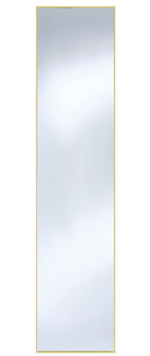 x Luxus cm 40 mattgoldem Spiegel mit Wandspiegel Casa Aluminiumrahmen H. Padrino 175 - Wandspiegel