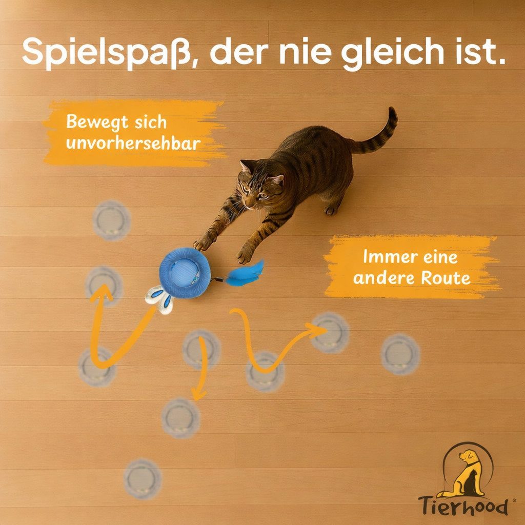 Tierhood Tier-Intelligenzspielzeug Elektrischer Katzenball - interaktives K günstig online kaufen