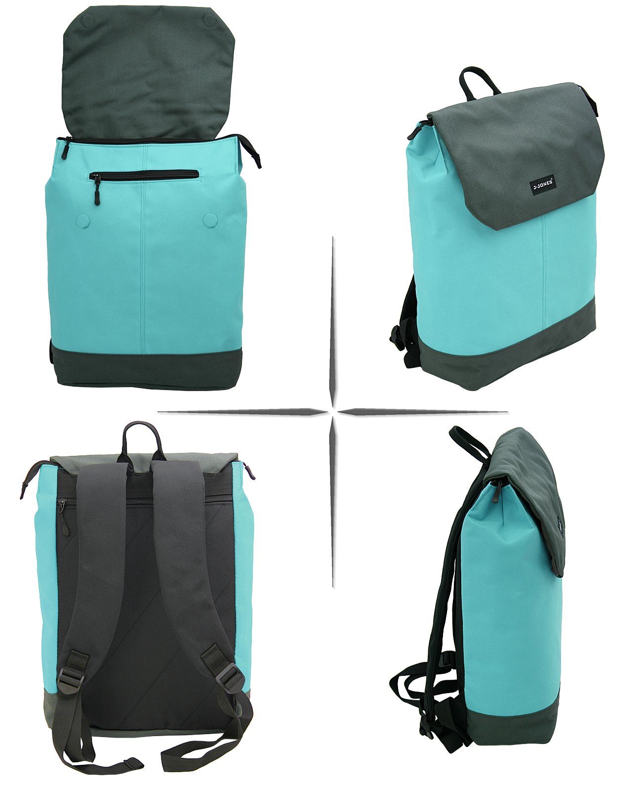 J JONES JENNIFER JONES Cityrucksack Damen Rucksack 14 Liter - Daypack mit L günstig online kaufen