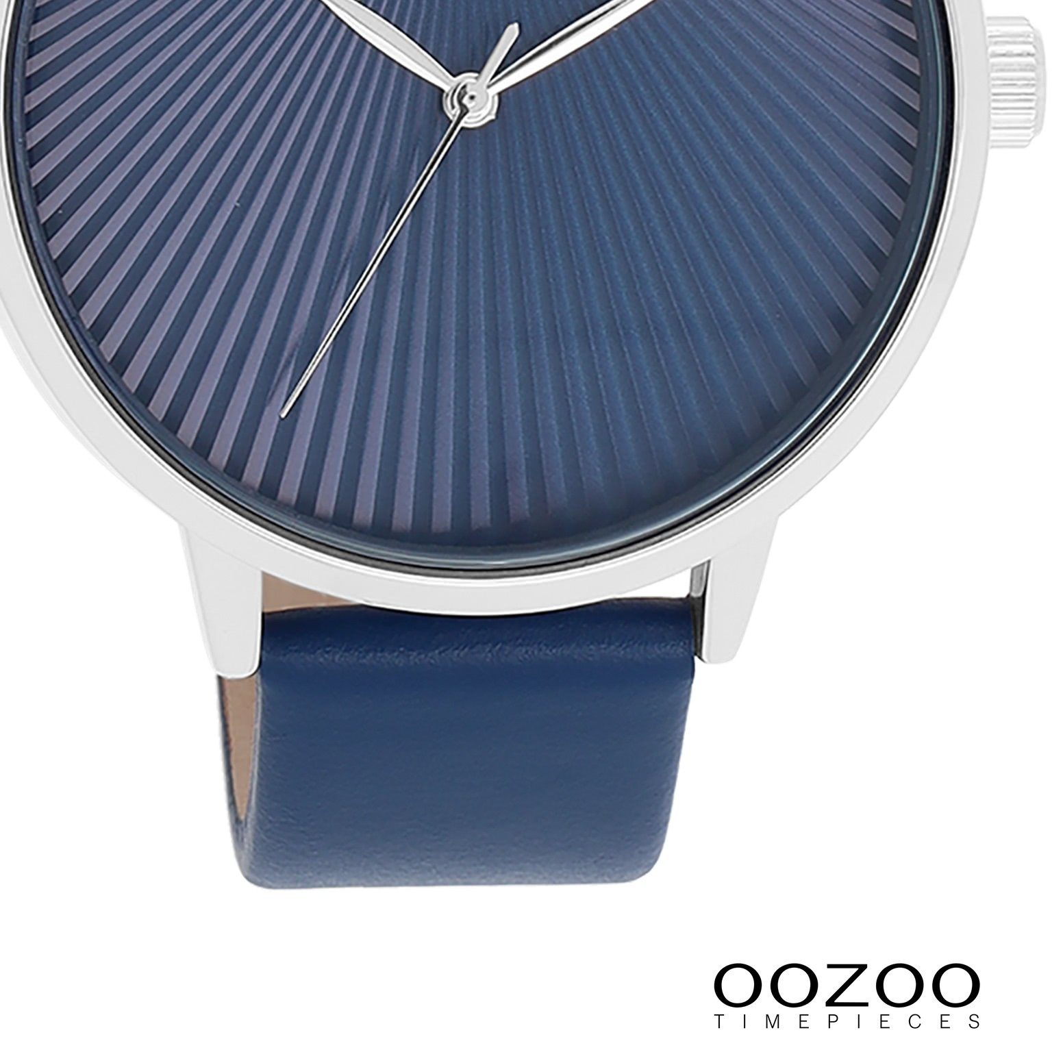 OOZOO Quarzuhr Oozoo Damen Armbanduhr Timepieces Analog, (Analoguhr), Damenuhr rund, groß (ca. 42mm) Lederarmband, Fashion-Style