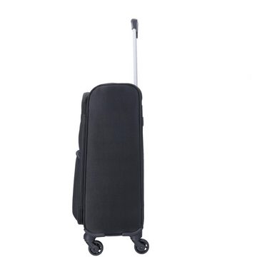 TheTrueC Koffer TheTrueC 4 Rollen Koffer 58cm Brüssel schwarz, 4 Rollen Rollen