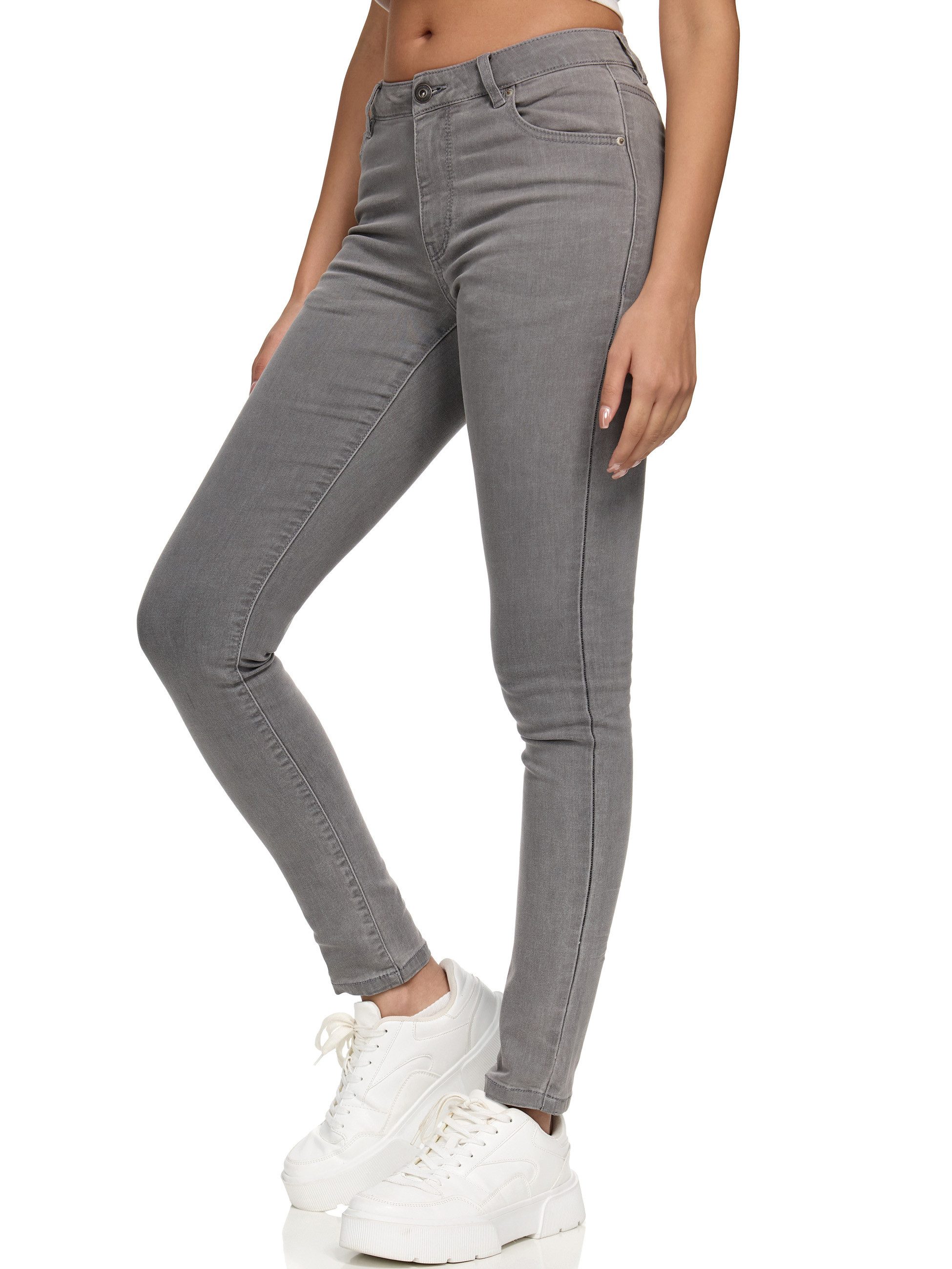 REPUBLIX Stretch-Jeans Tori Damen Mid Waist Stretch Denim Jeans Basic