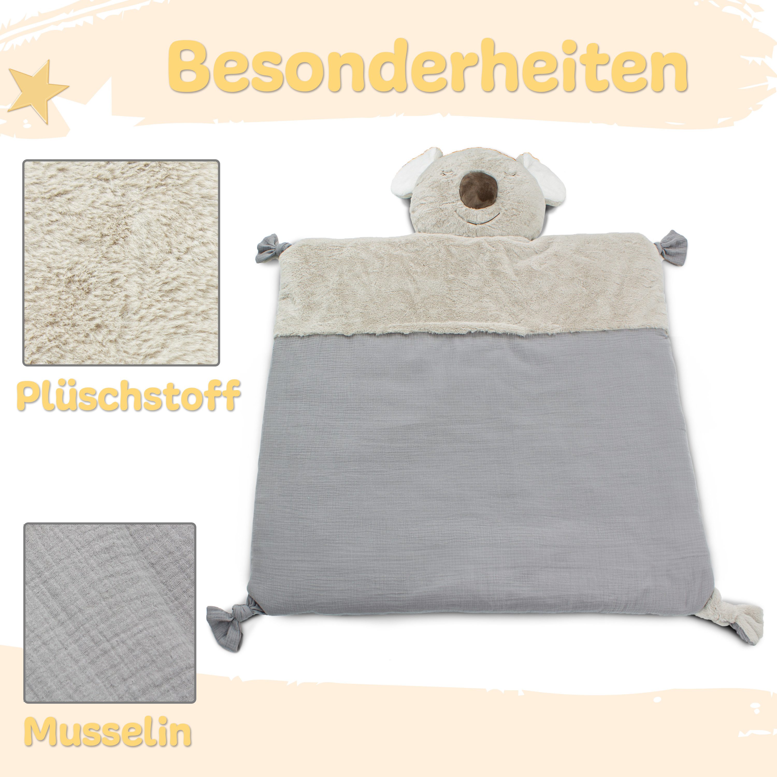Babykajo Spielmatte (1-St), Baby Krabbeldecke 90x90cm mit süßem Koala Desig günstig online kaufen