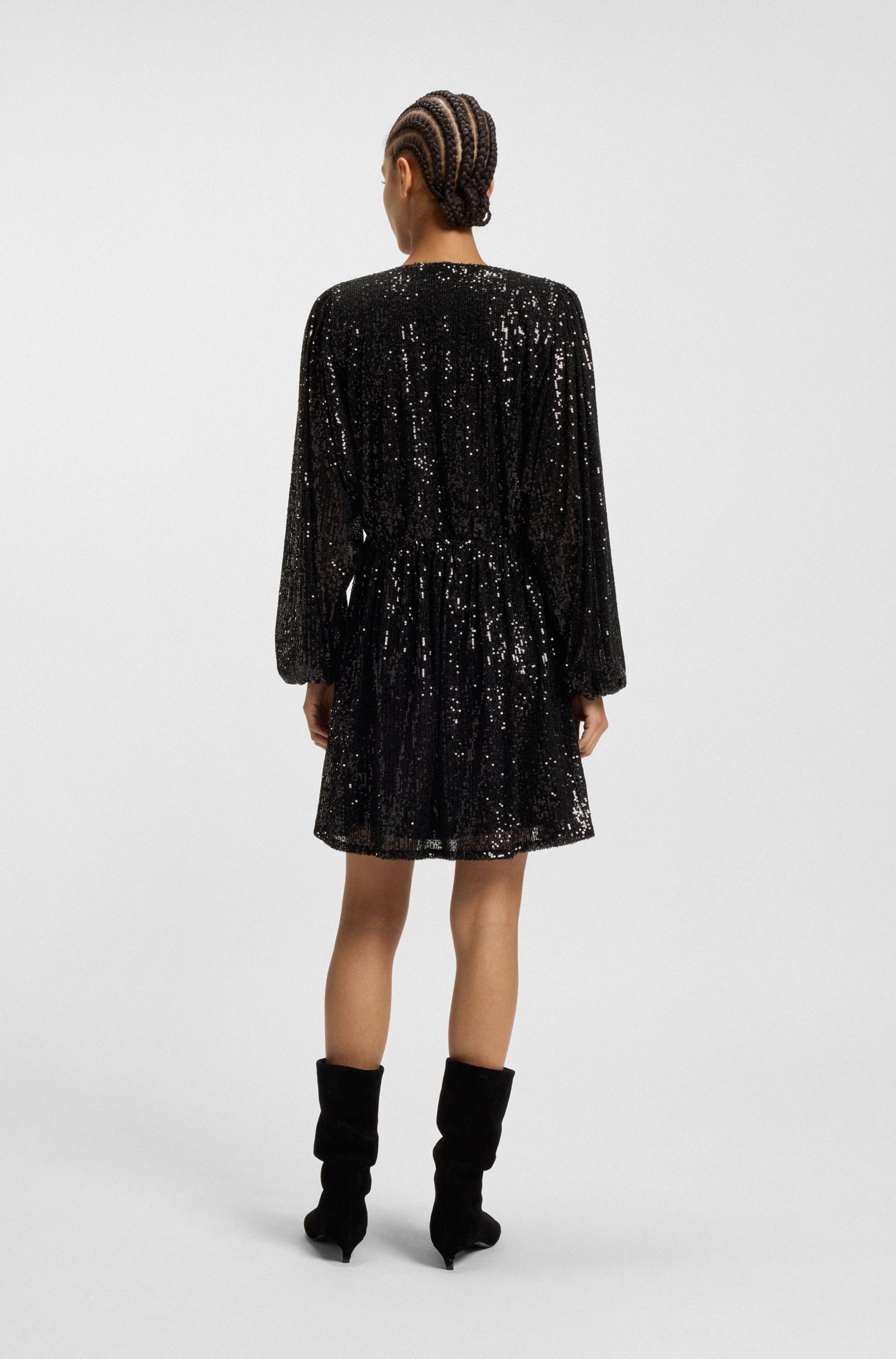 BOSS ORANGE Paillettenkleid Dilloi Premium Damenmode günstig online kaufen