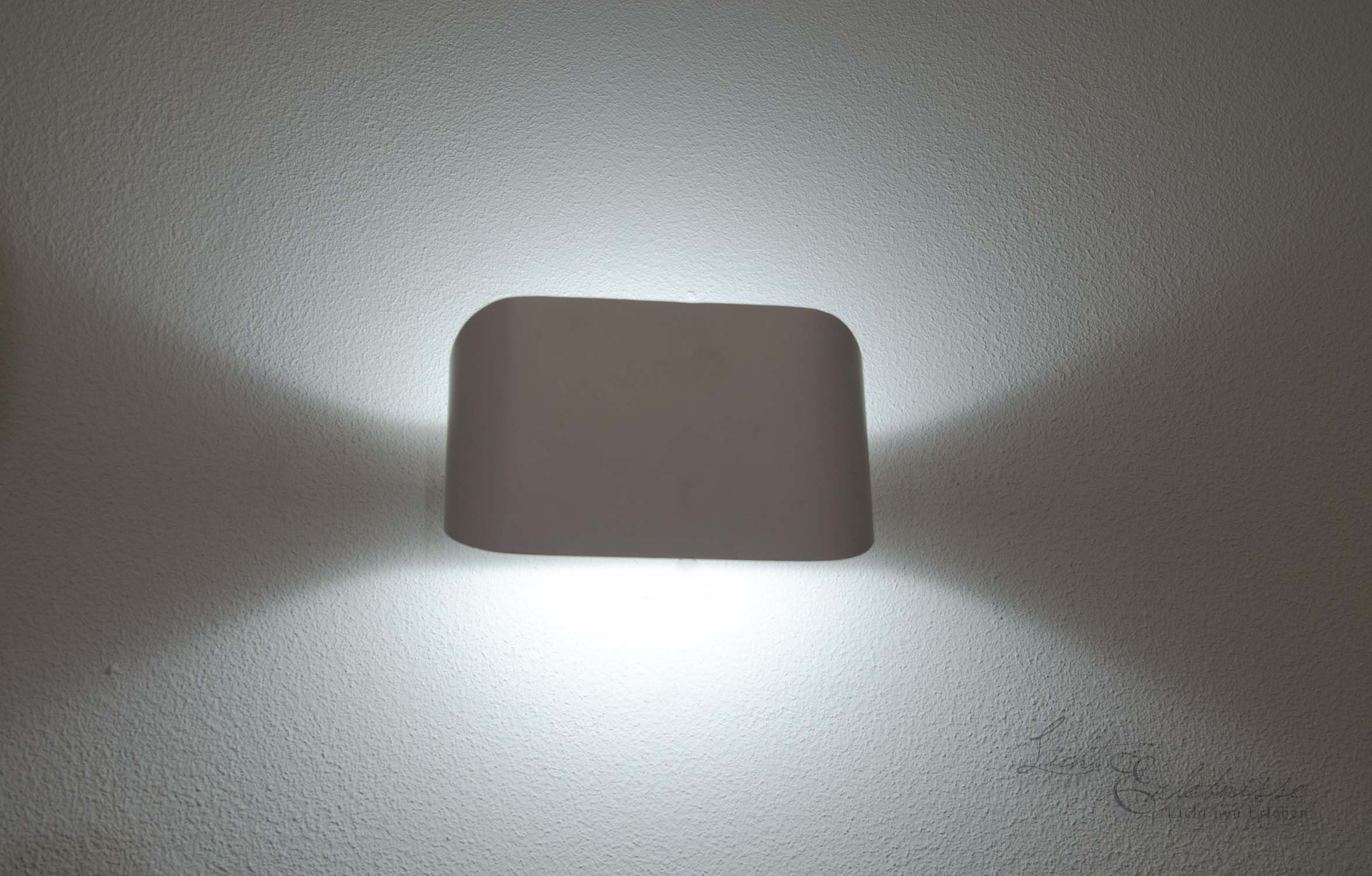Licht-Erlebnisse Wandleuchte LIER WAND, LED K Beleuchtung Aluminium fest Modern 6000 Weiß Wandlampe integriert, Kaltweiß, LED