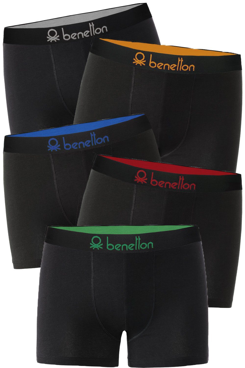 United Colors of Benetton Boxershorts (Packung, 5er-Pack) premium-Qualität für jeden Tag