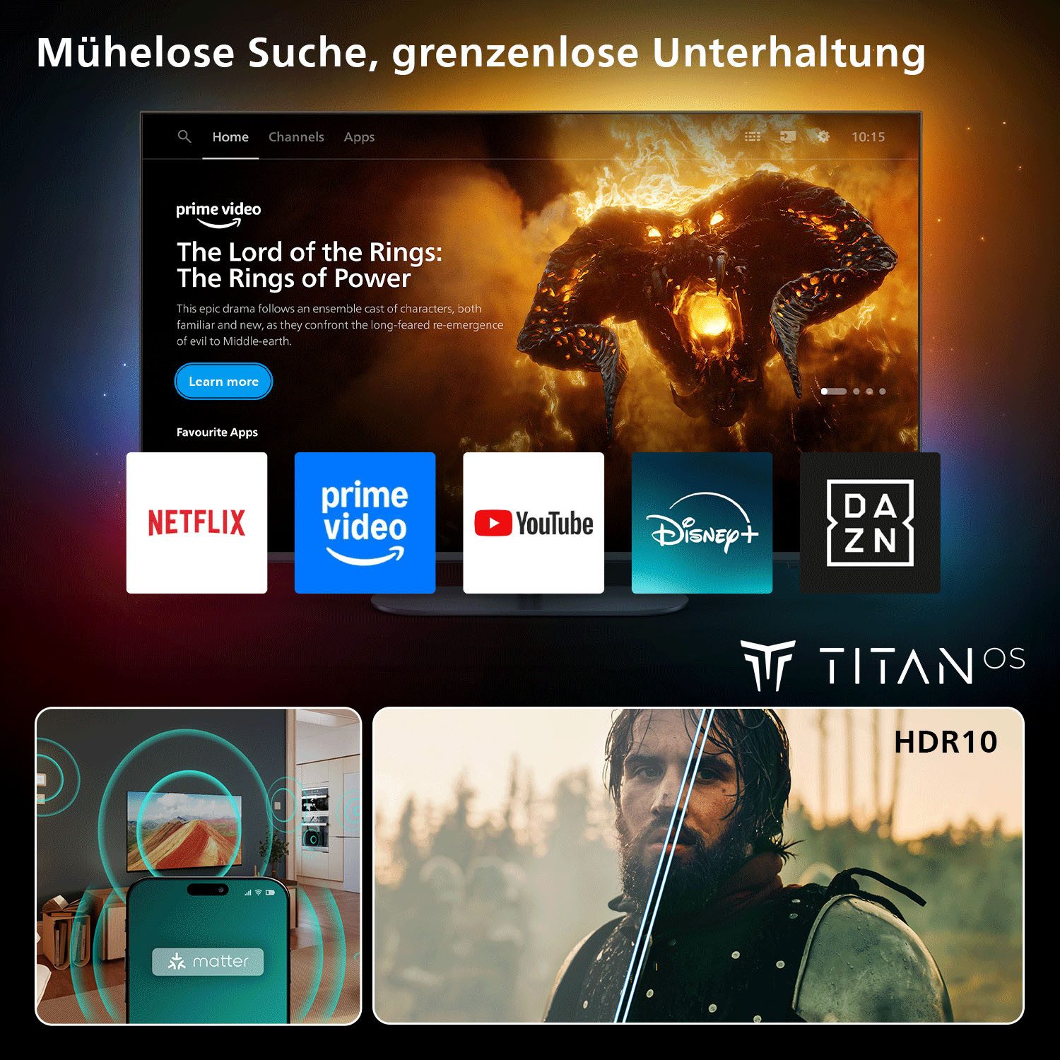 Philips 32PFS6050/12 LED-Fernseher (80 cm/32 Zoll, Full HD, Smart-TV)