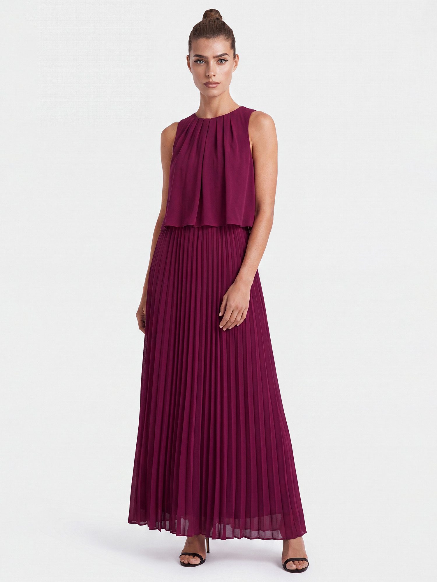 Apart Abendkleid mit Plisseerock