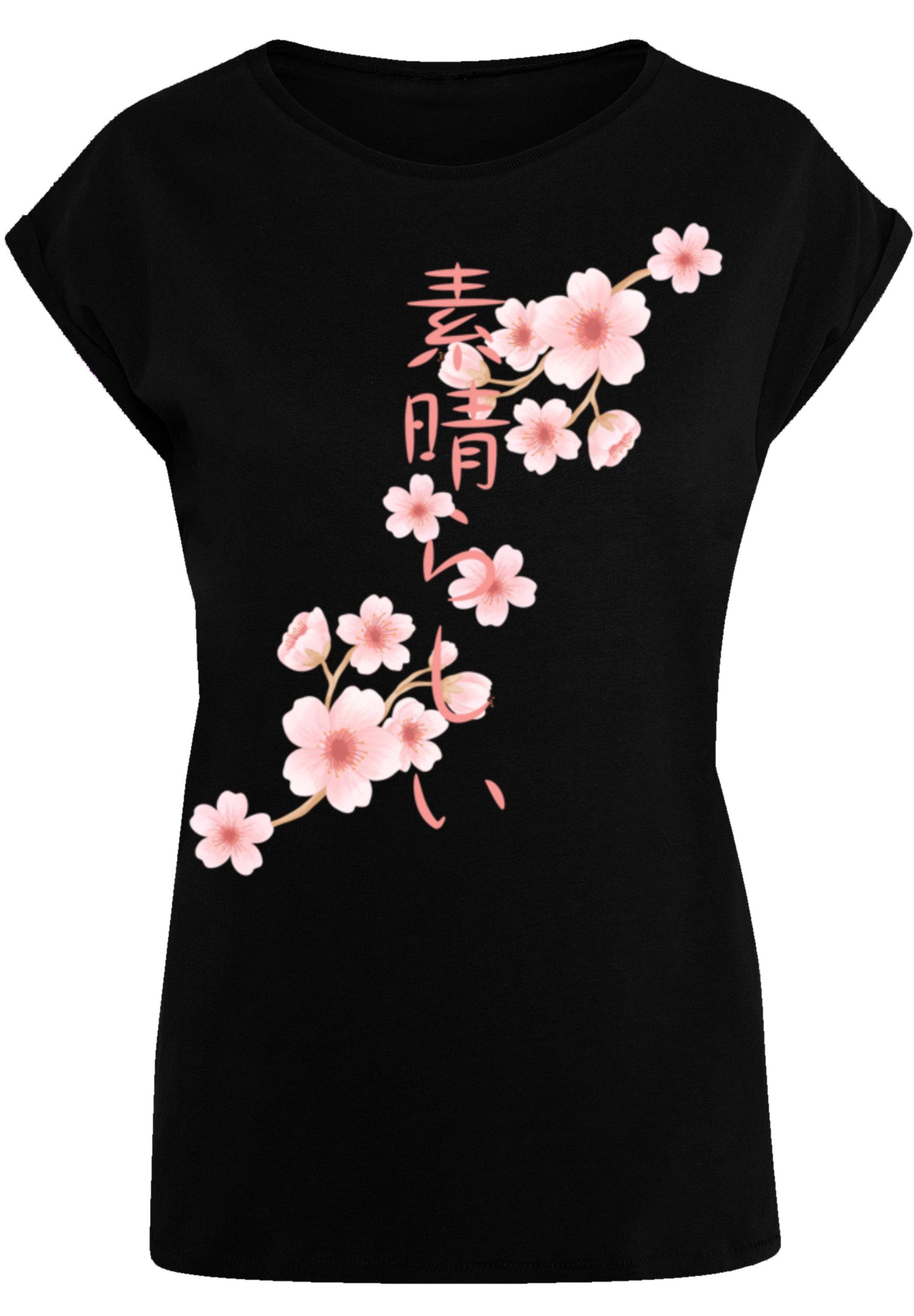 F4NT4STIC T-Shirt PLUS SIZE Kirschblüten Asien Print