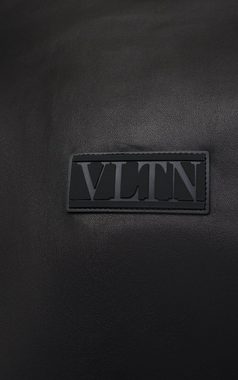 Valentino Winterjacke VALENTINO BOMBER JACKET LEATHER VLTN Logo Blouson Mantel Coat Bomber J