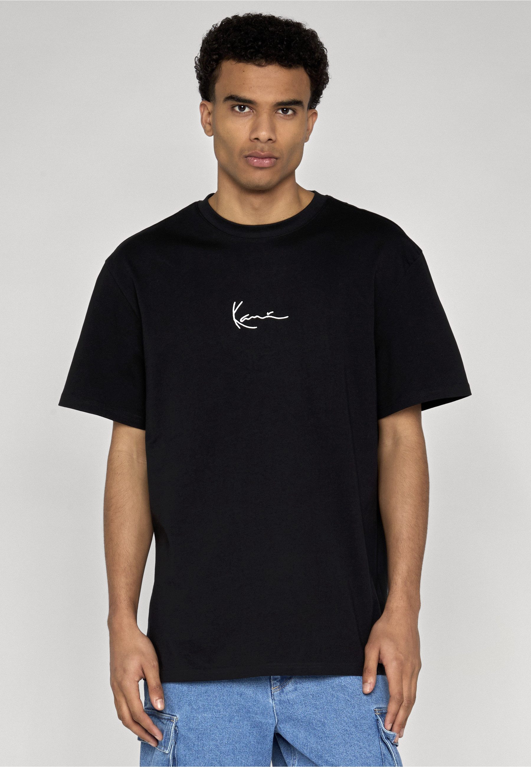 Karl Kani T-Shirt Karl Kani Herren Small Signature Glow Logo Tee black (1-tlg)