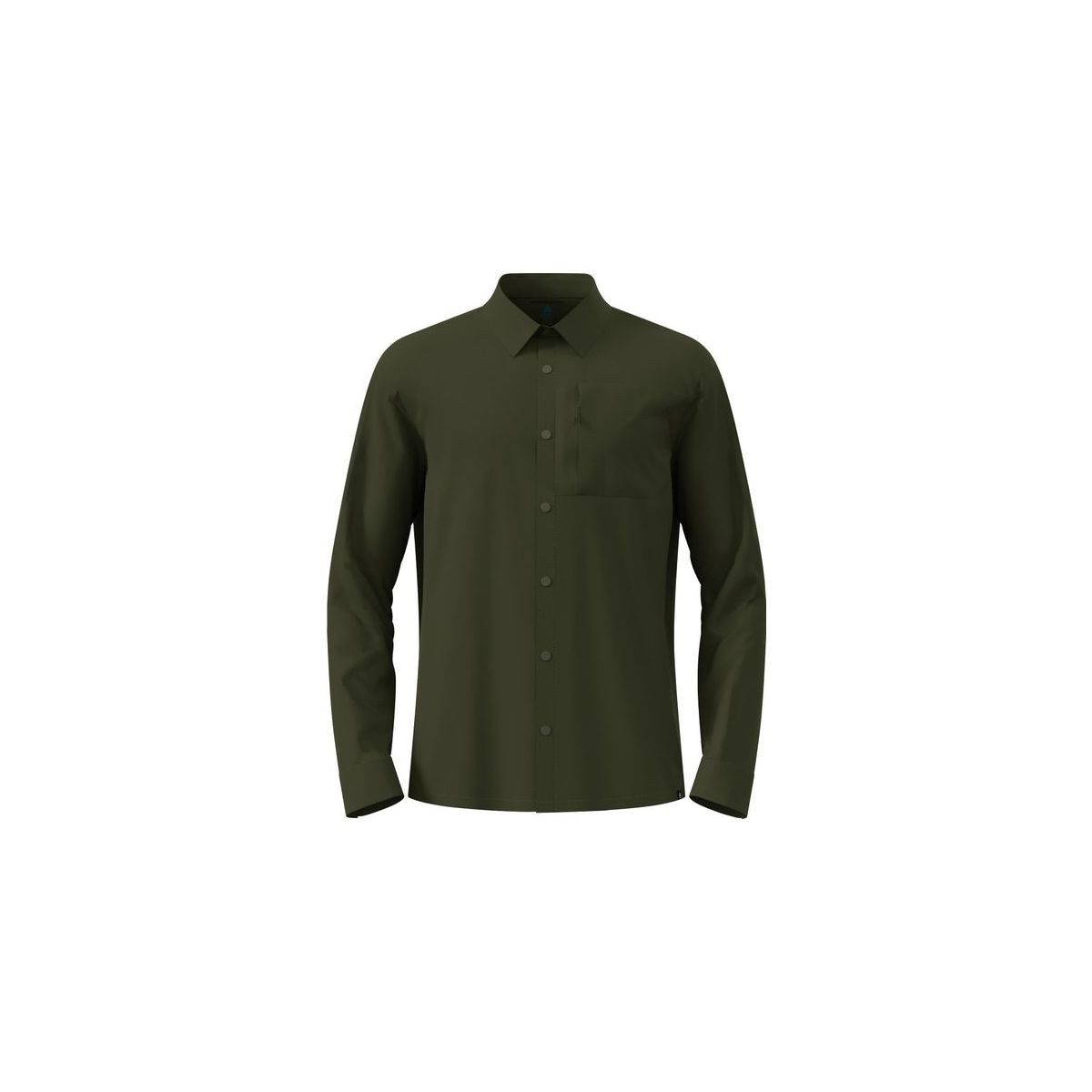 Odlo Outdoorbluse Essentials Long Sleeve Hiking Shirt Leichtes, schnelltrocknendes Langarmshirt mit Reißverschlusstasche