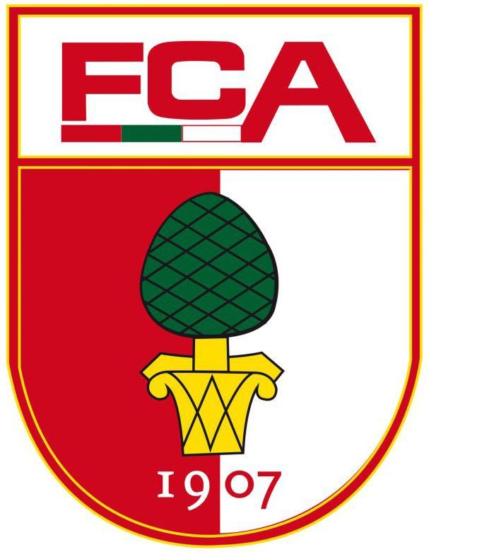 Wall-Art Wandtattoo Fußball FC Augsburg Logo (1 St), selbstklebend, entfernbar