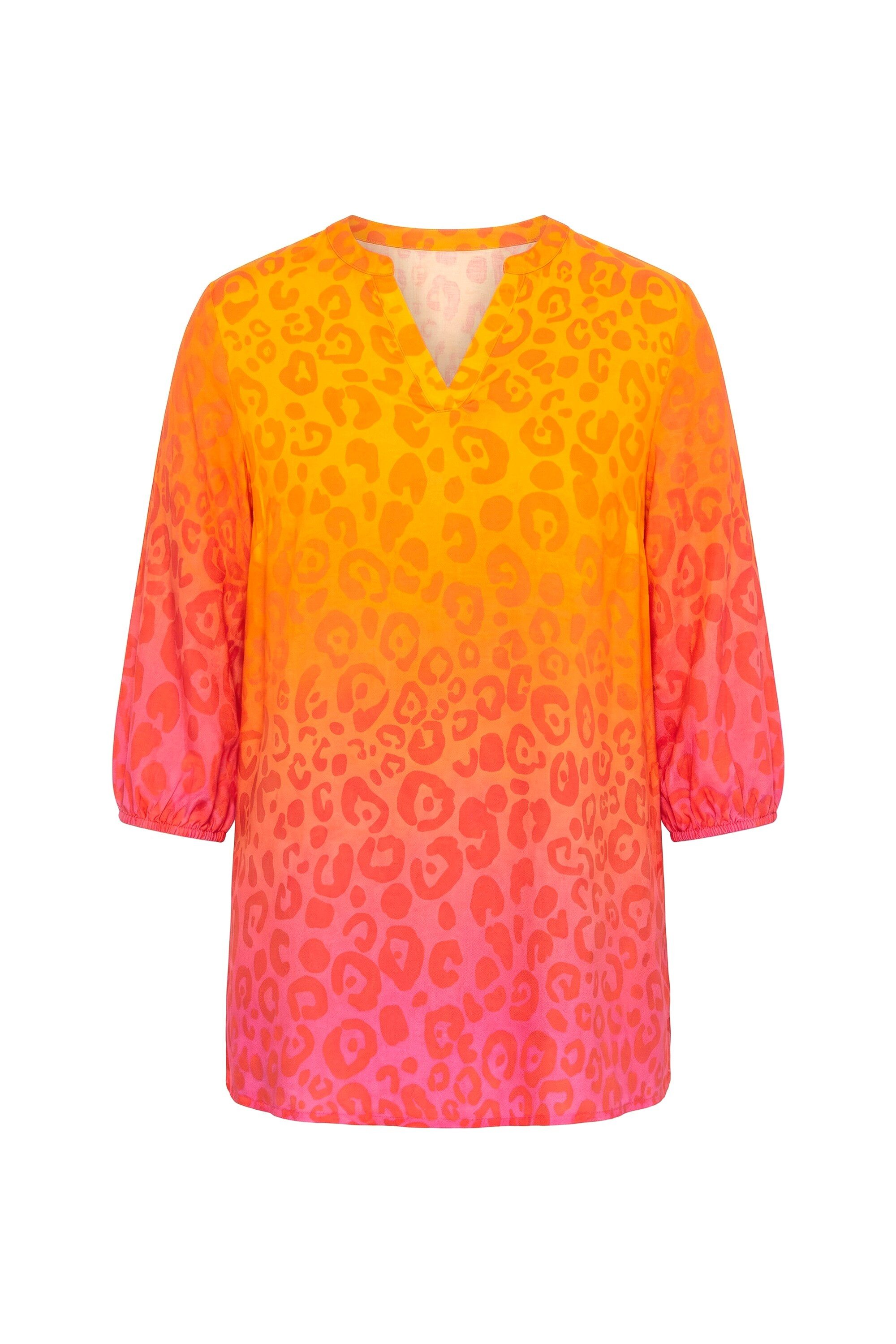 Angel of Style Longbluse Bluse bequeme Passform Leo mit Farbverlauf günstig online kaufen