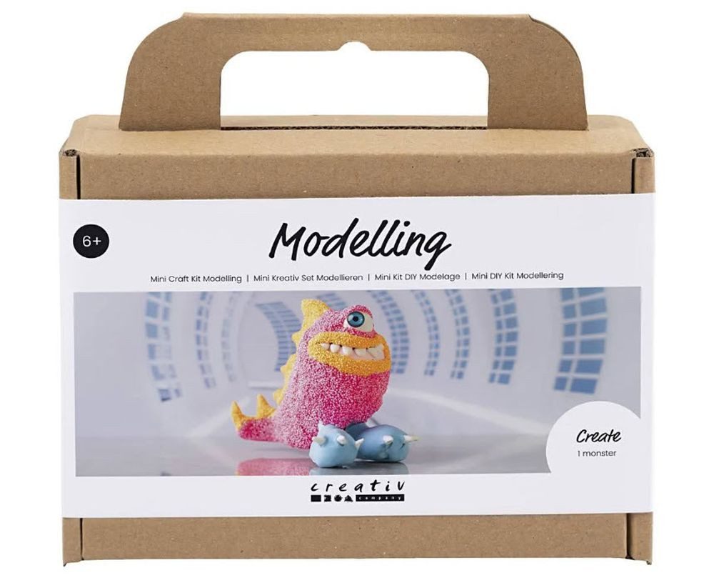 creativ company Kreativset Mini Set Monster Kneten und Modellieren