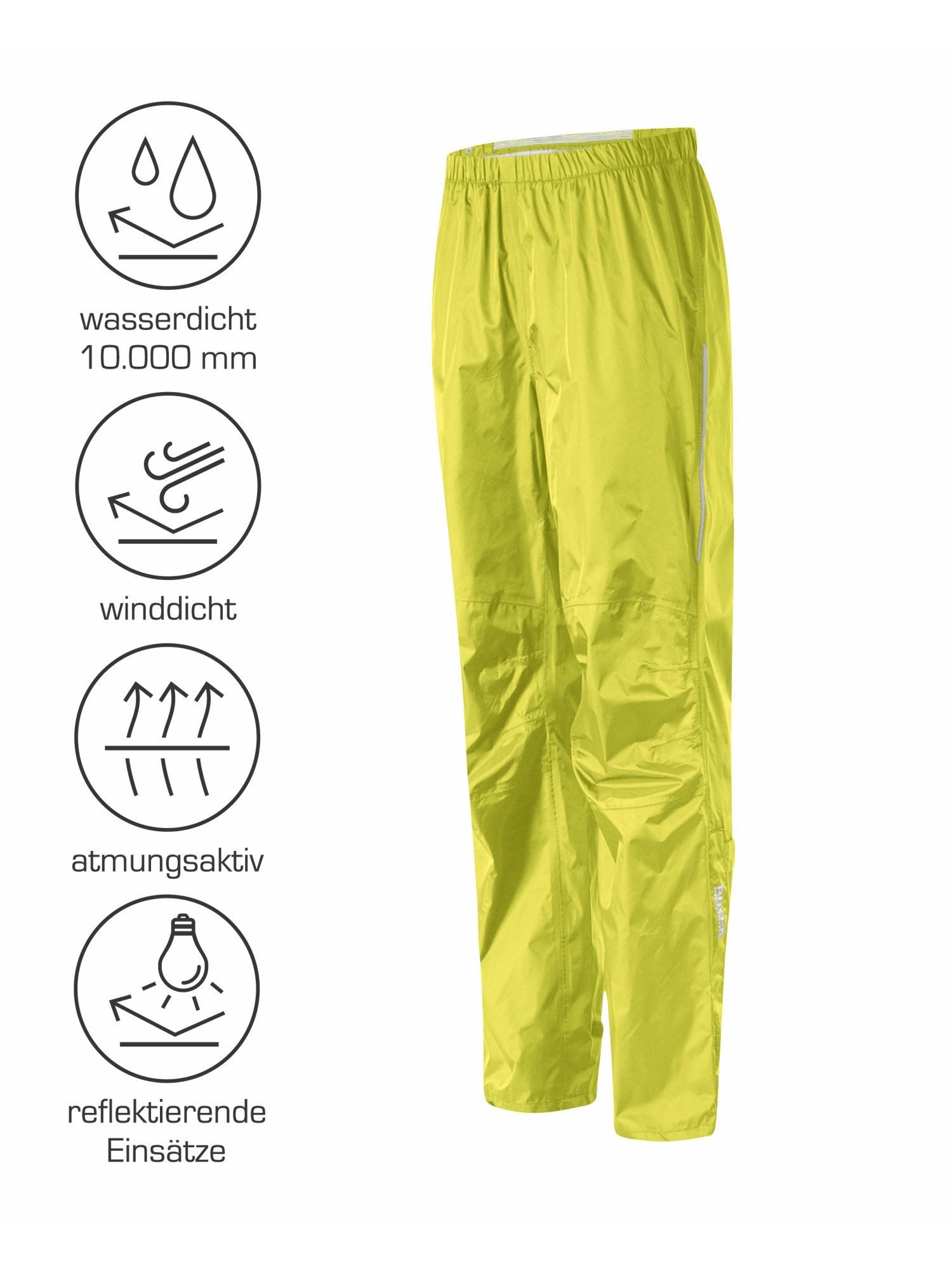 PRO-X ELEMENTS Regenhose TORONTO integrierte Packtasche