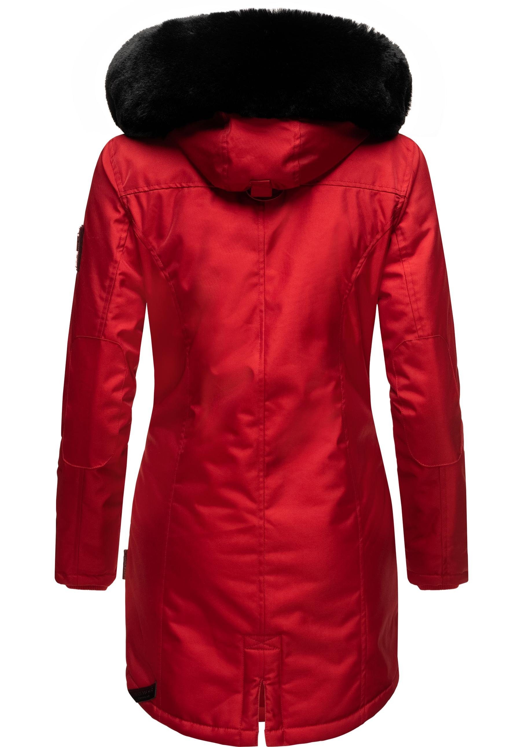 Navahoo Wintermantel Tiniis Parka mit abnehmbarer Kapuze und extra Einkaufstasche