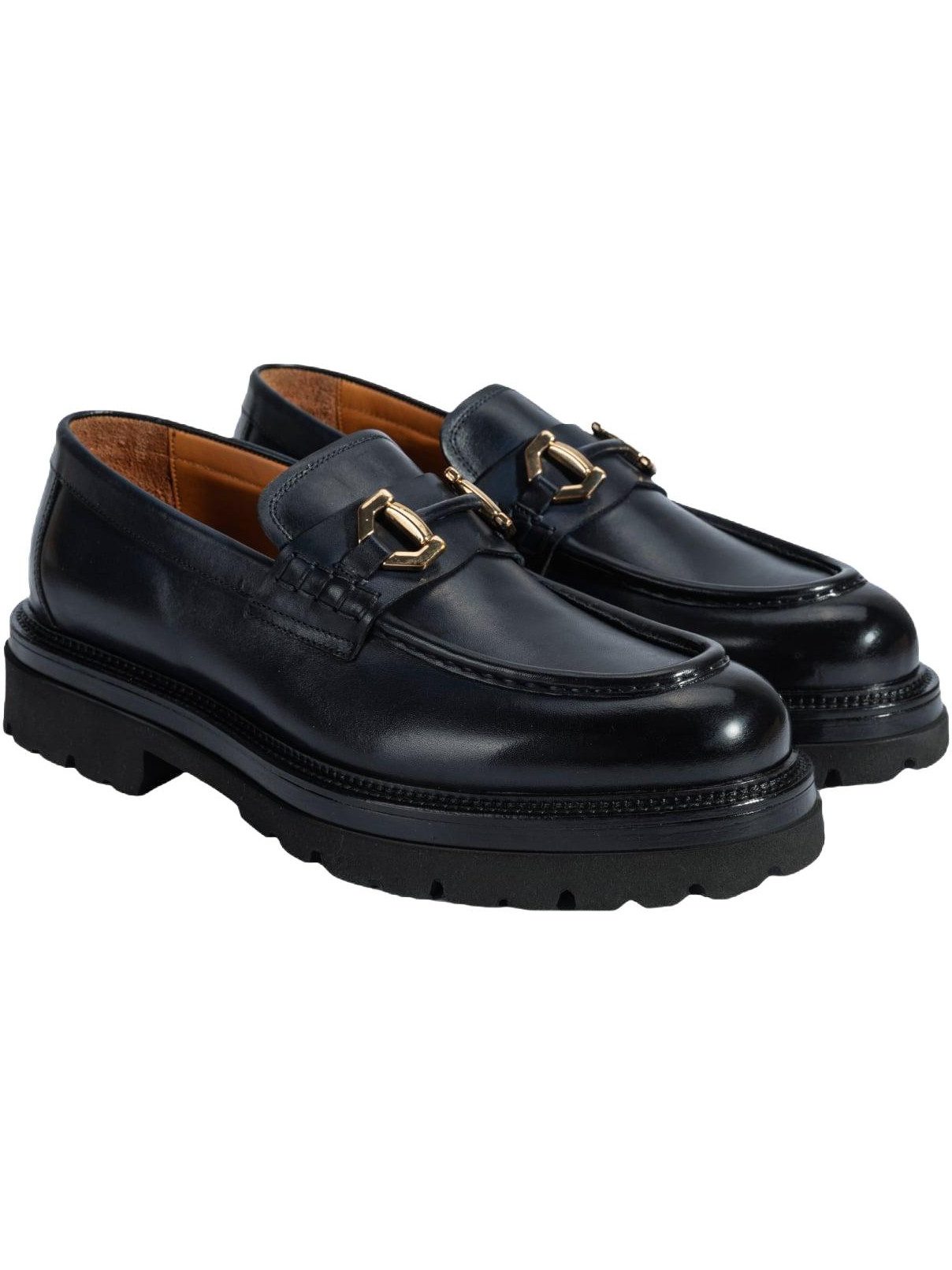 Desa Herren-Slipper – Lederfutter und -innensohle, flacher Absatz, atmungs Loafer
