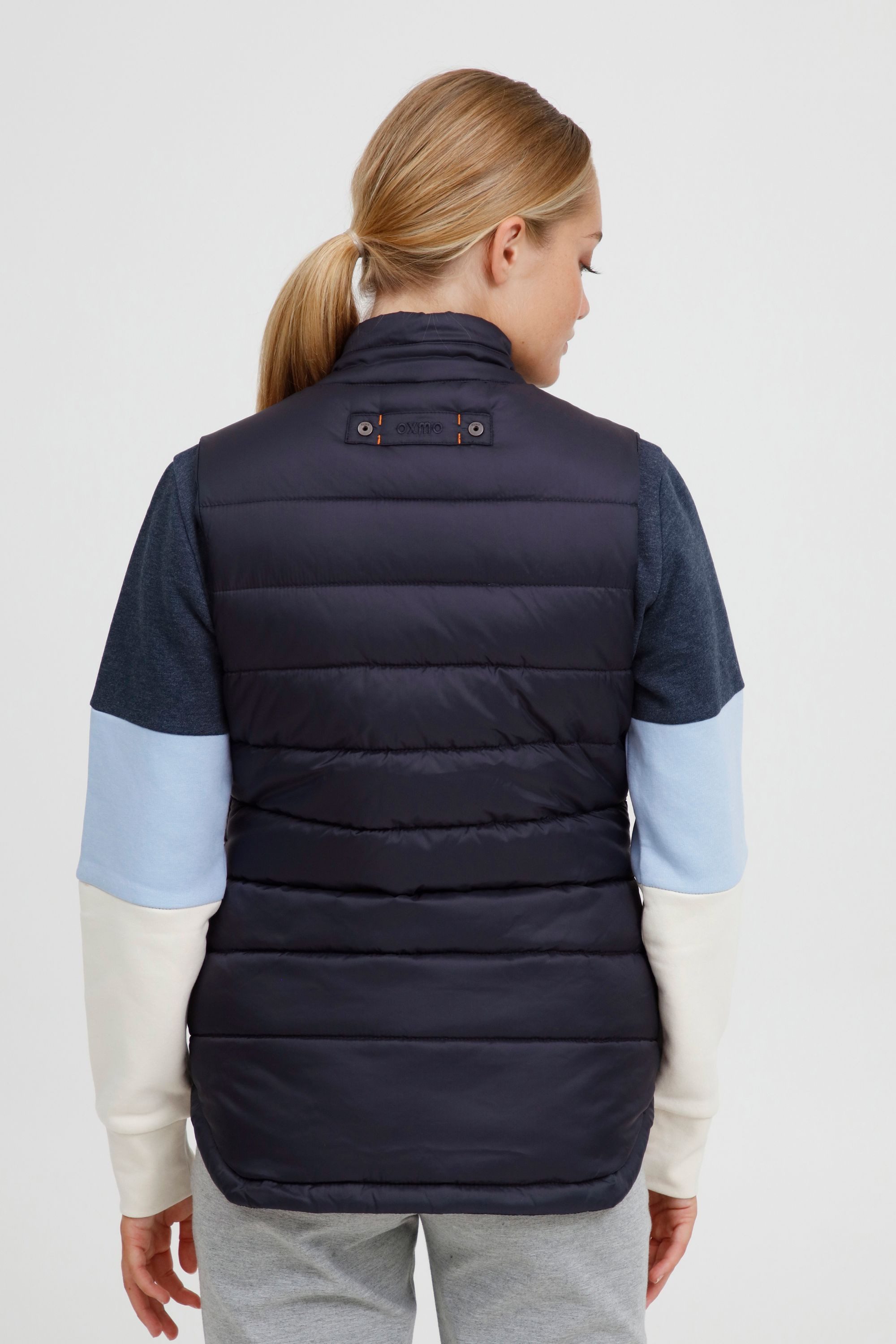 OXMO Steppweste OXCamilla Weste mit innerer Kragenleiste in Cordoptik