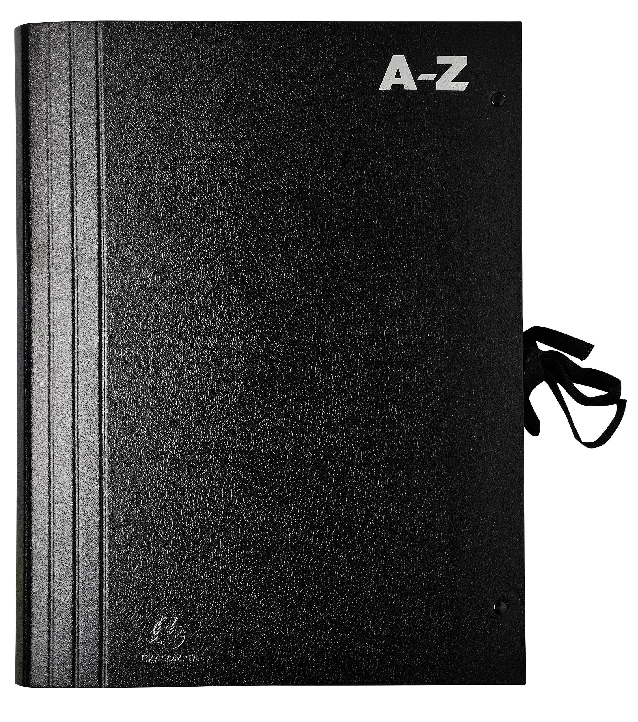 Fächermappe Fächermappe hoher Kapazität A-Z 20 Fächer schwarz Schwarz 61550B